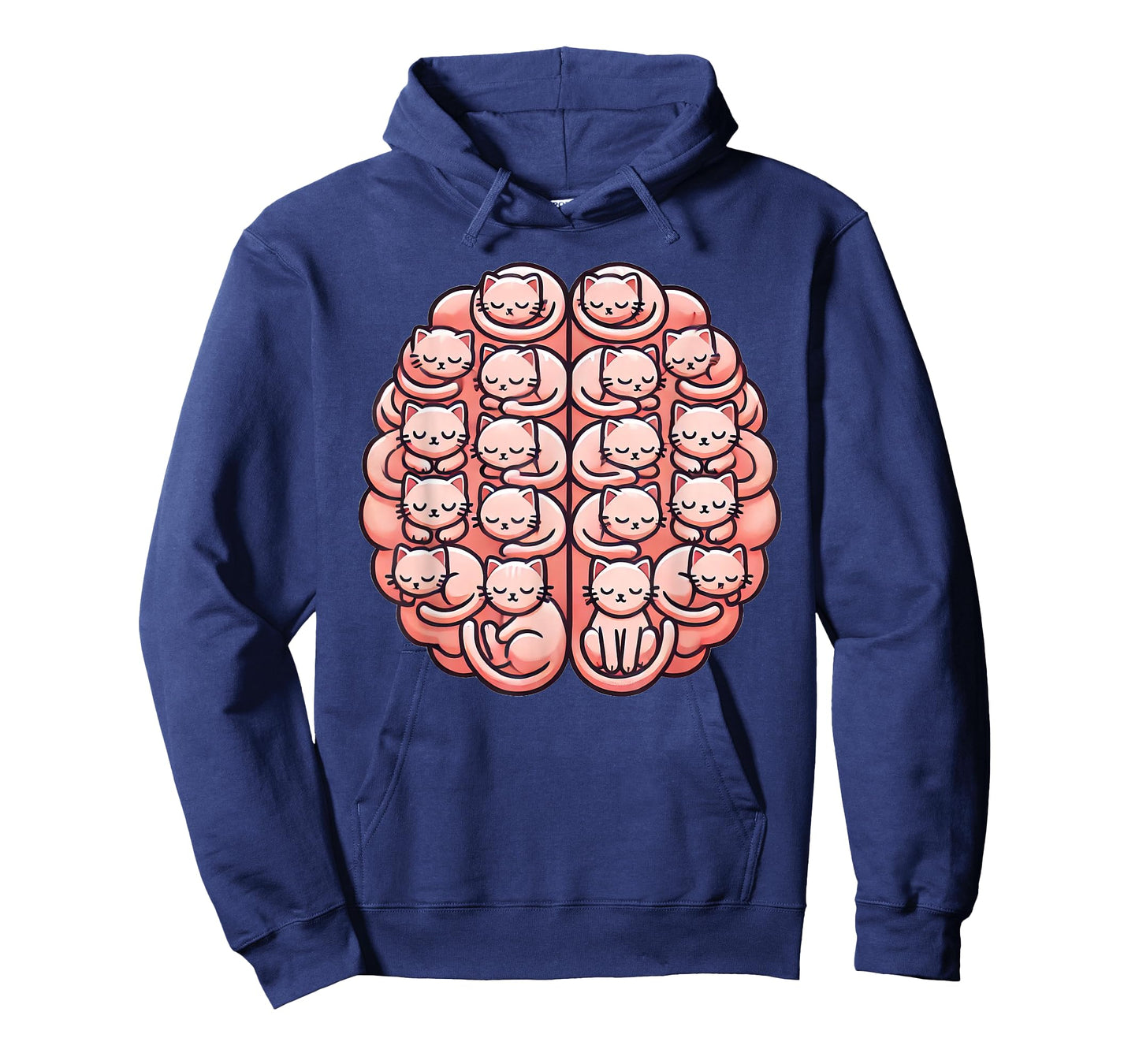 Funny Cat Brain Graphic Neuroscience Neurologist T-Shirt