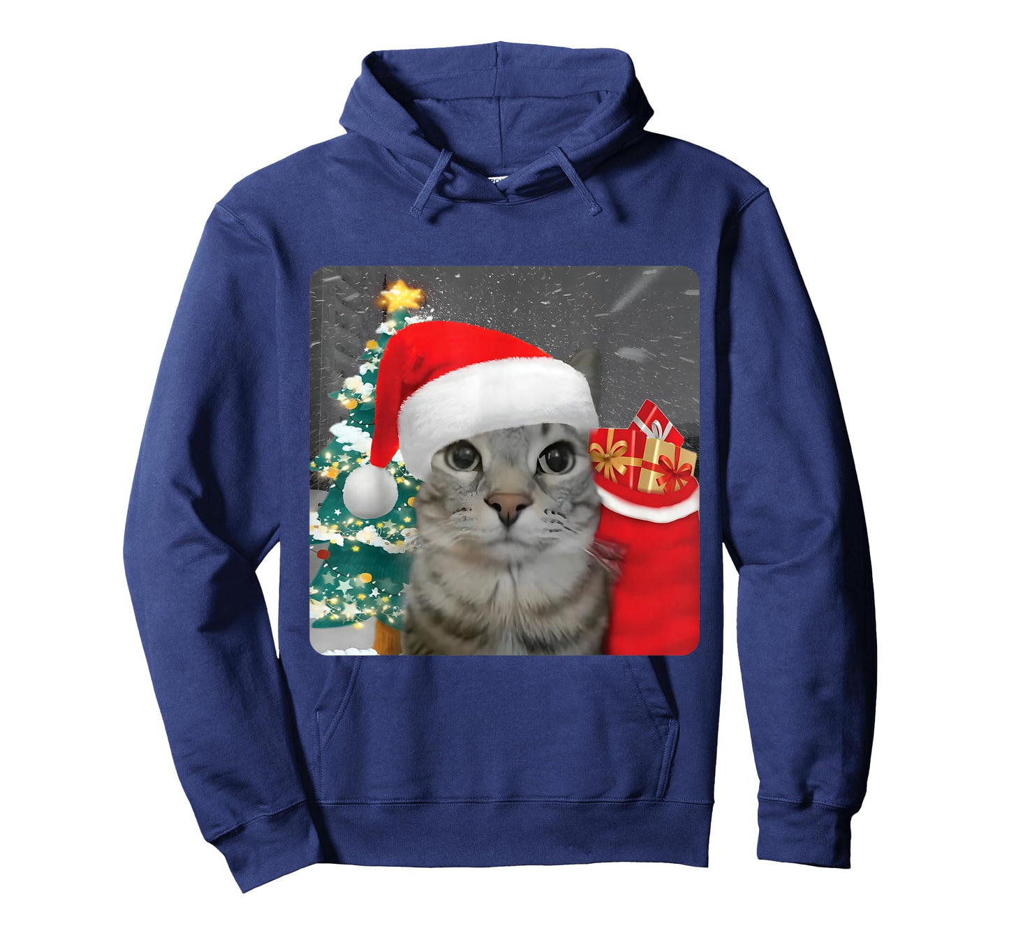 Funny Christmas Rizz Season Humor Cat Internet Meme Brainrot T-Shirt