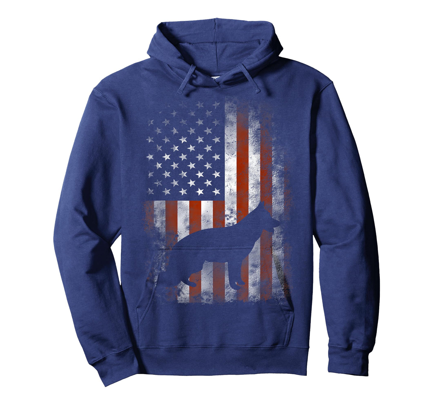 German Shepherd Shirt American Flag USA Patriotic Dog Gift T-Shirt