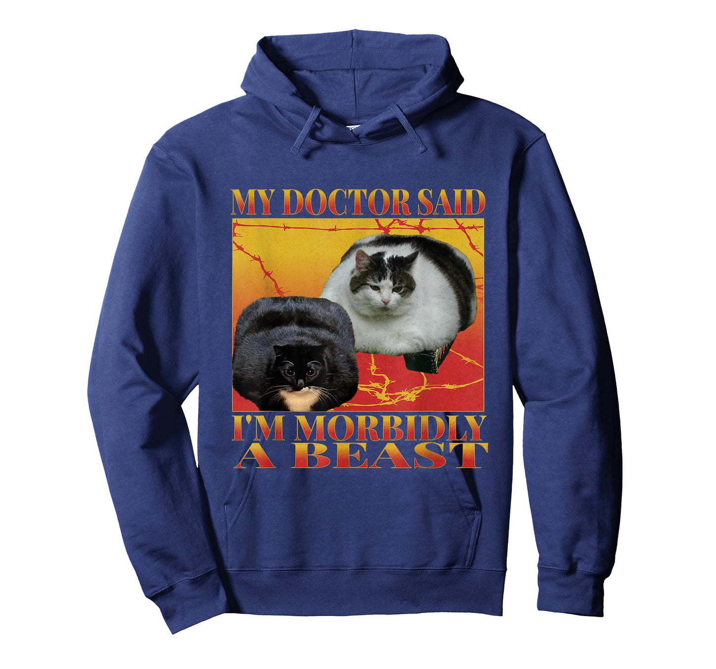 My Doctor Said I'm Morbidly A Beast Funny Cat Meme Bootleg T-Shirt