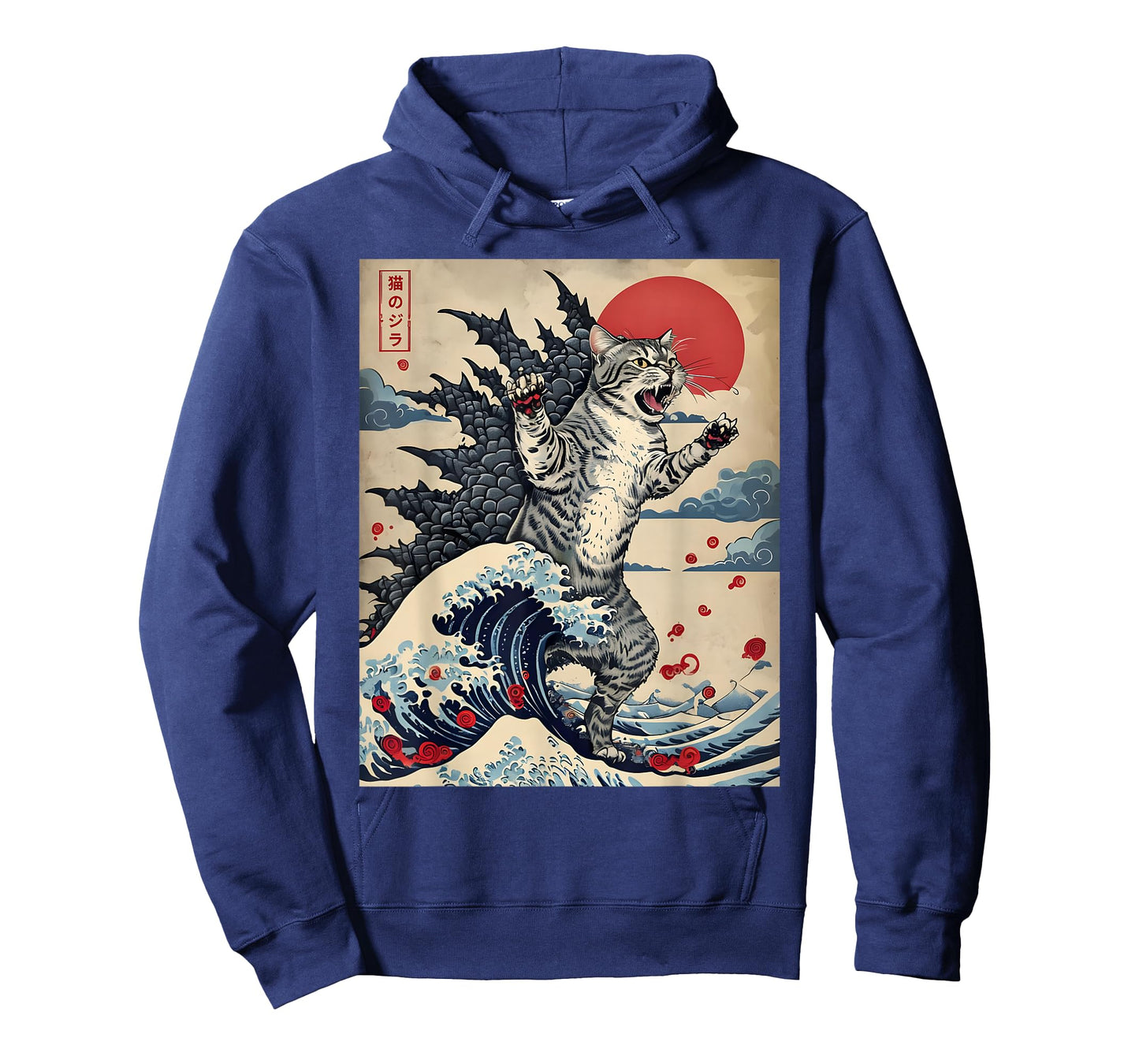 Catzilla Cat Japanese Art Funny Cat For Men Women Kid T-Shirt