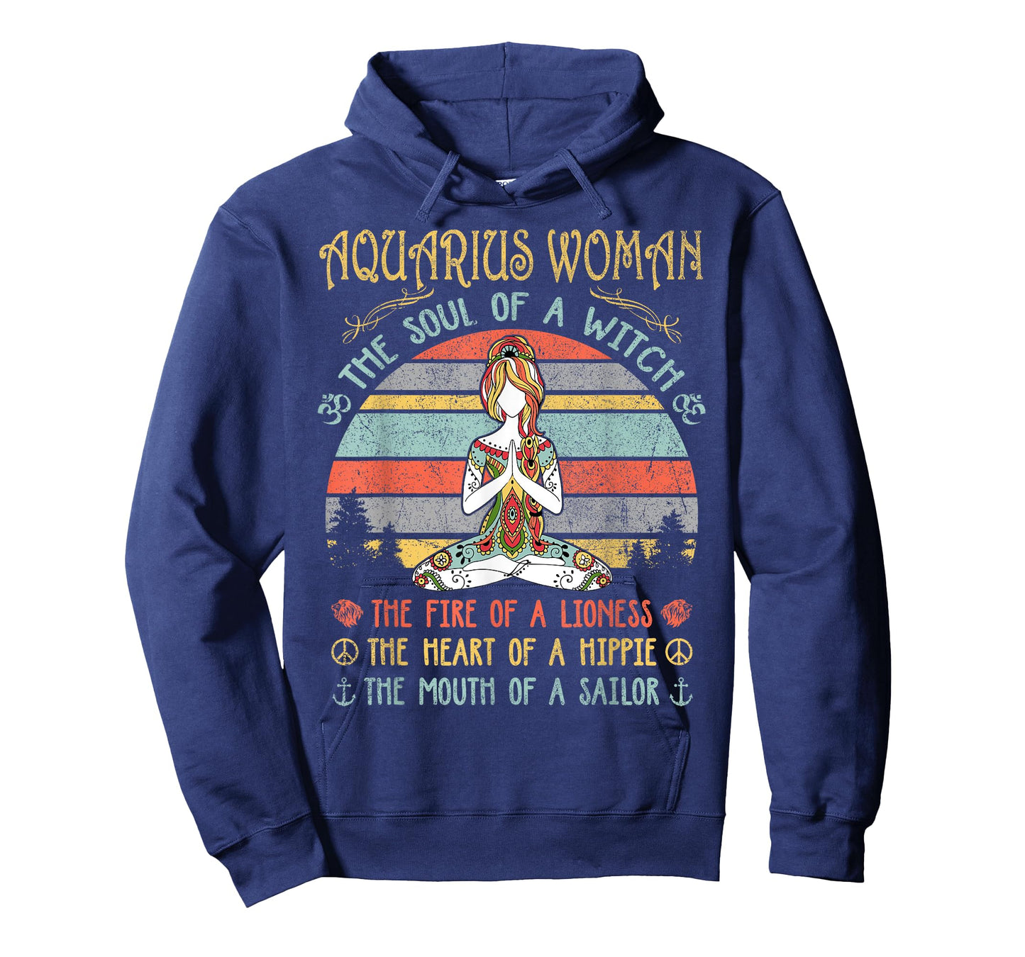 Aquarius Woman The Soul Of A Witch Vintage Birthday T-Shirt