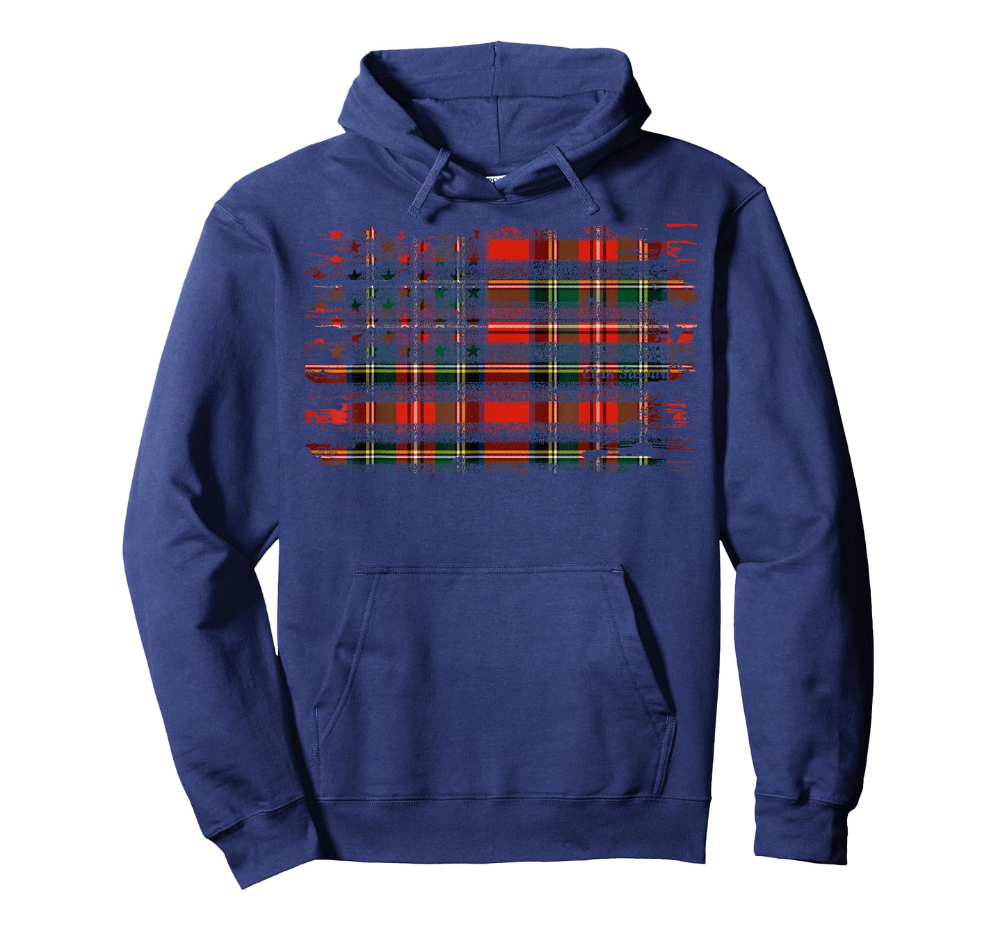 Stewart american flag scottish clan tartan T-Shirt