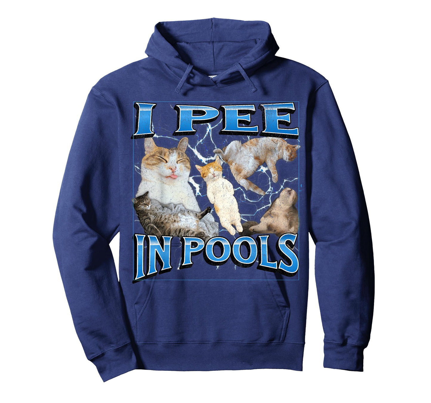 I Pee in Pools Funny Offensive Cat Meme Bootleg Graphic T-Shirt