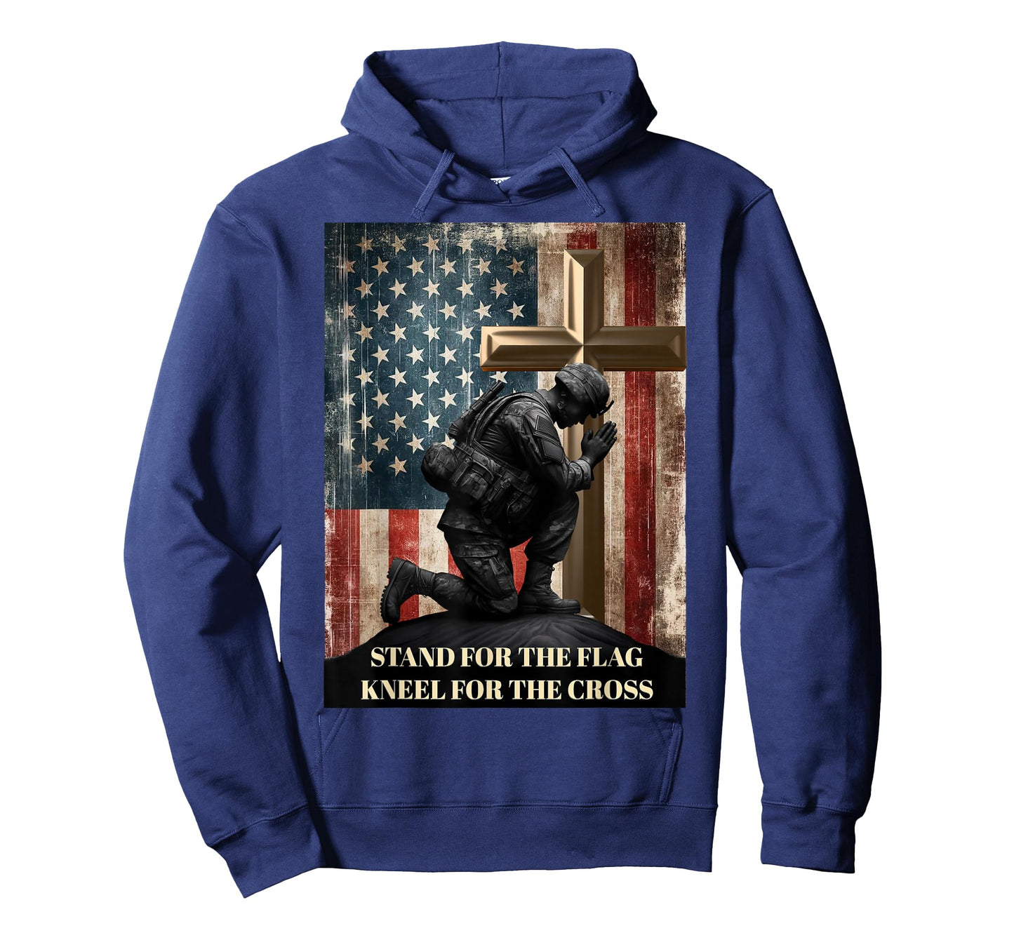 I Stand for The Flag and Kneel for The Cross US Flag USA T-Shirt