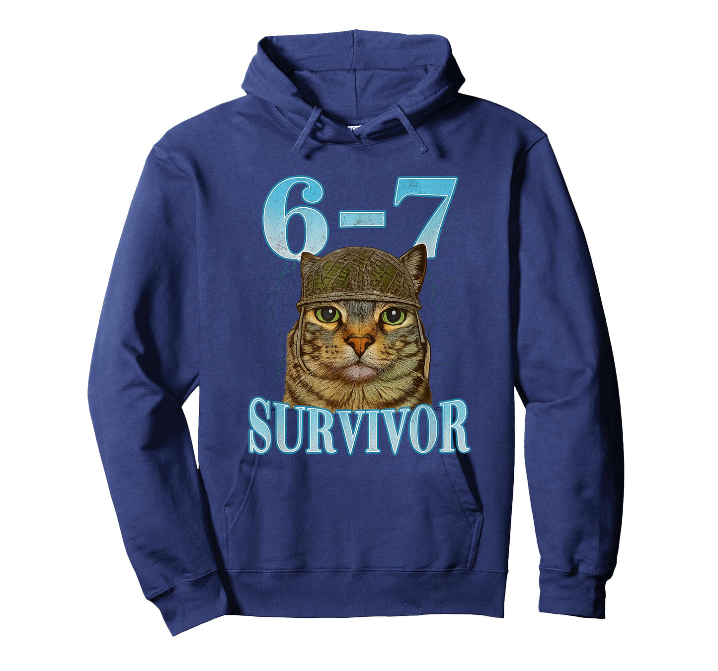 Funny Saying 67 Cats Tummy Ache Survivor Cat Meme six Seven T-Shirt