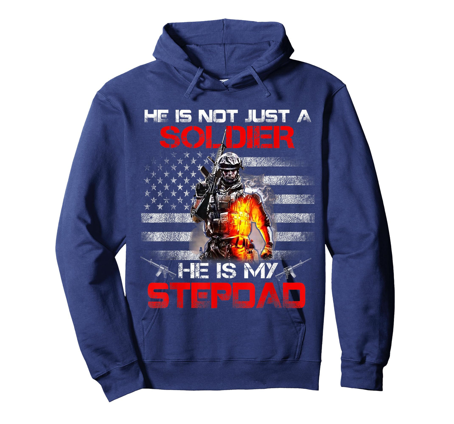 My Stepdad Is A Soldier Proud Army Stepson Stepdaughter T-Shirt