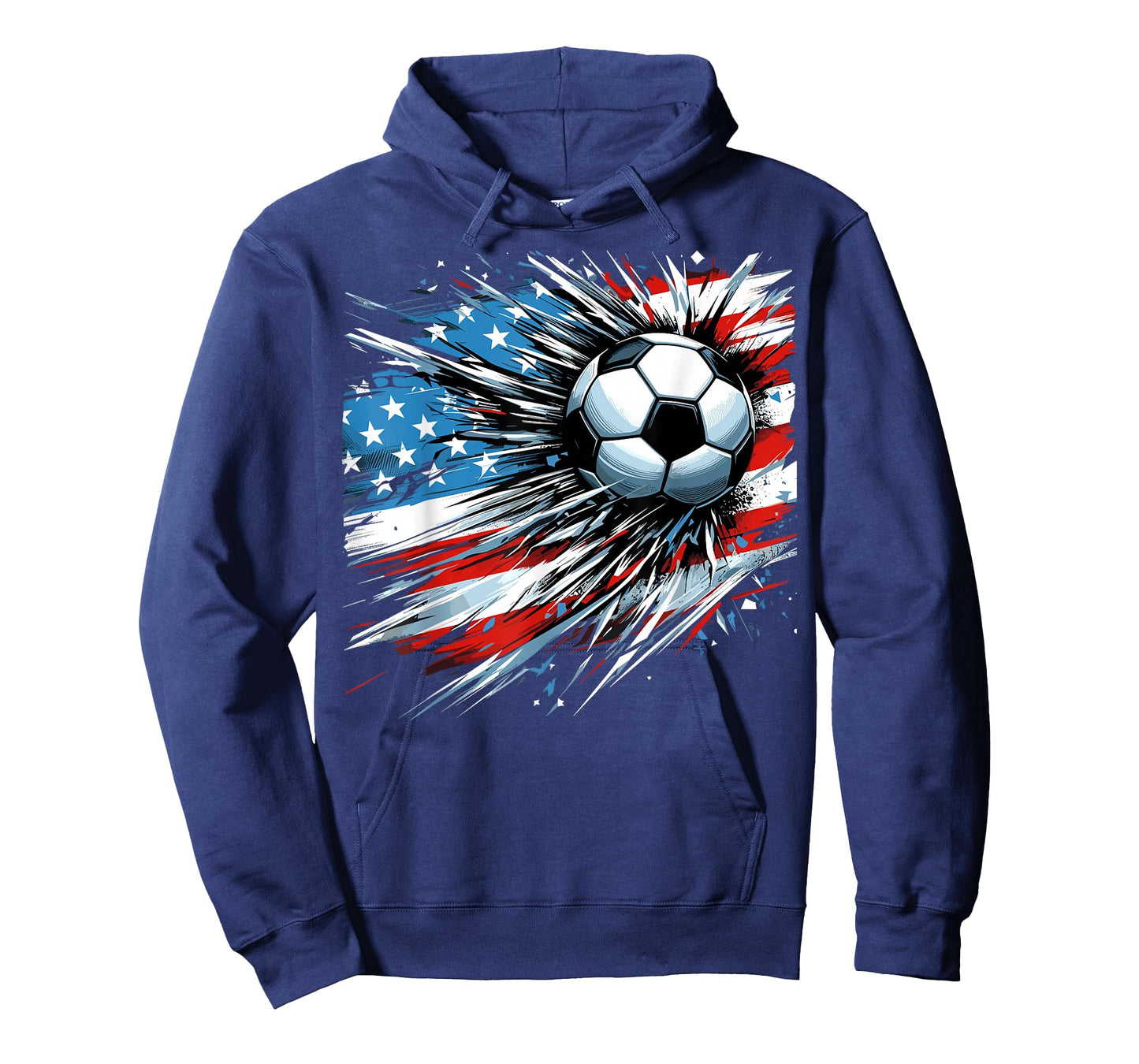 Soccer Ball 4th of July Boys American Flag Patriotic T-Shirt