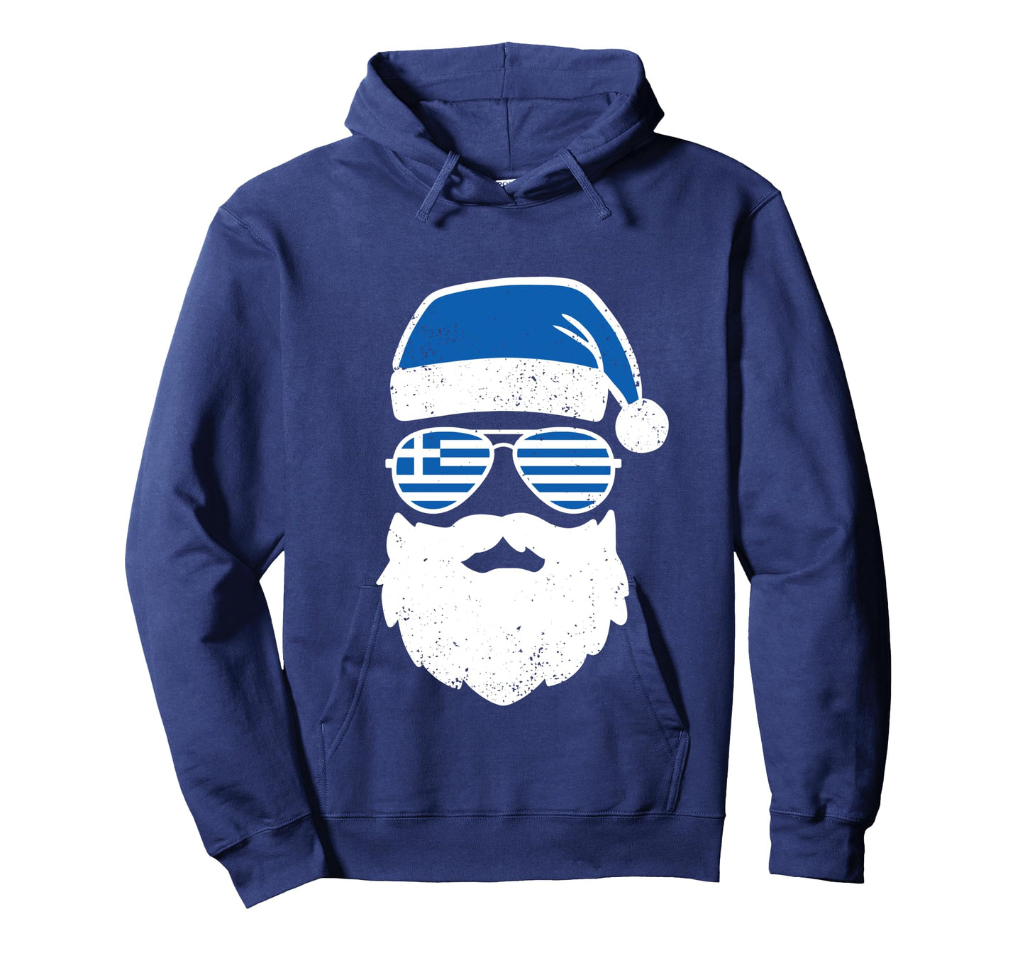 Greek Orthodox Christmas Santa Claus Greece Flag Greek Long Sleeve T-Shirt