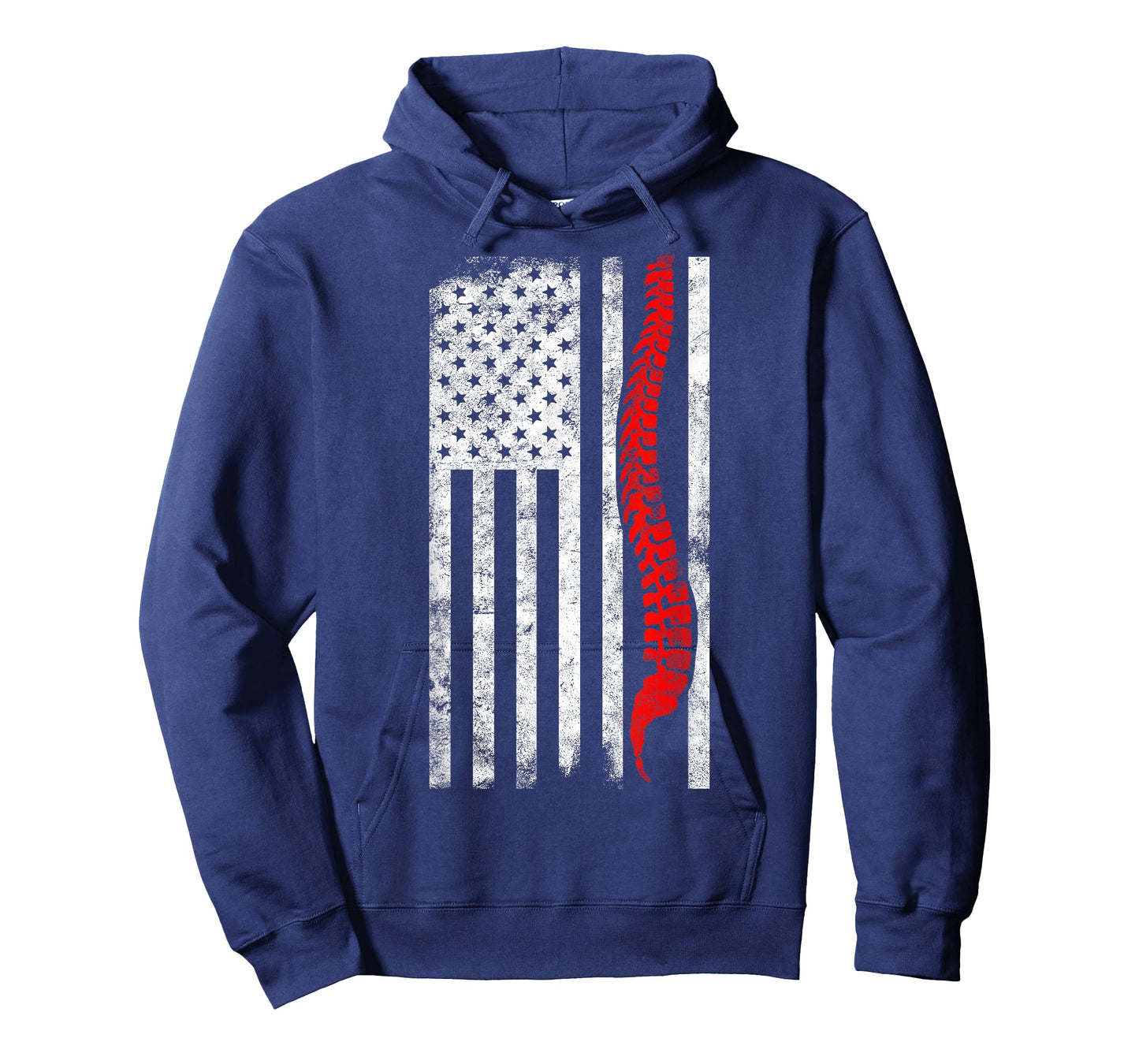 Chiropractor American Flag | Chiropractic Gift | Spinal Cord Women Men T-Shirt