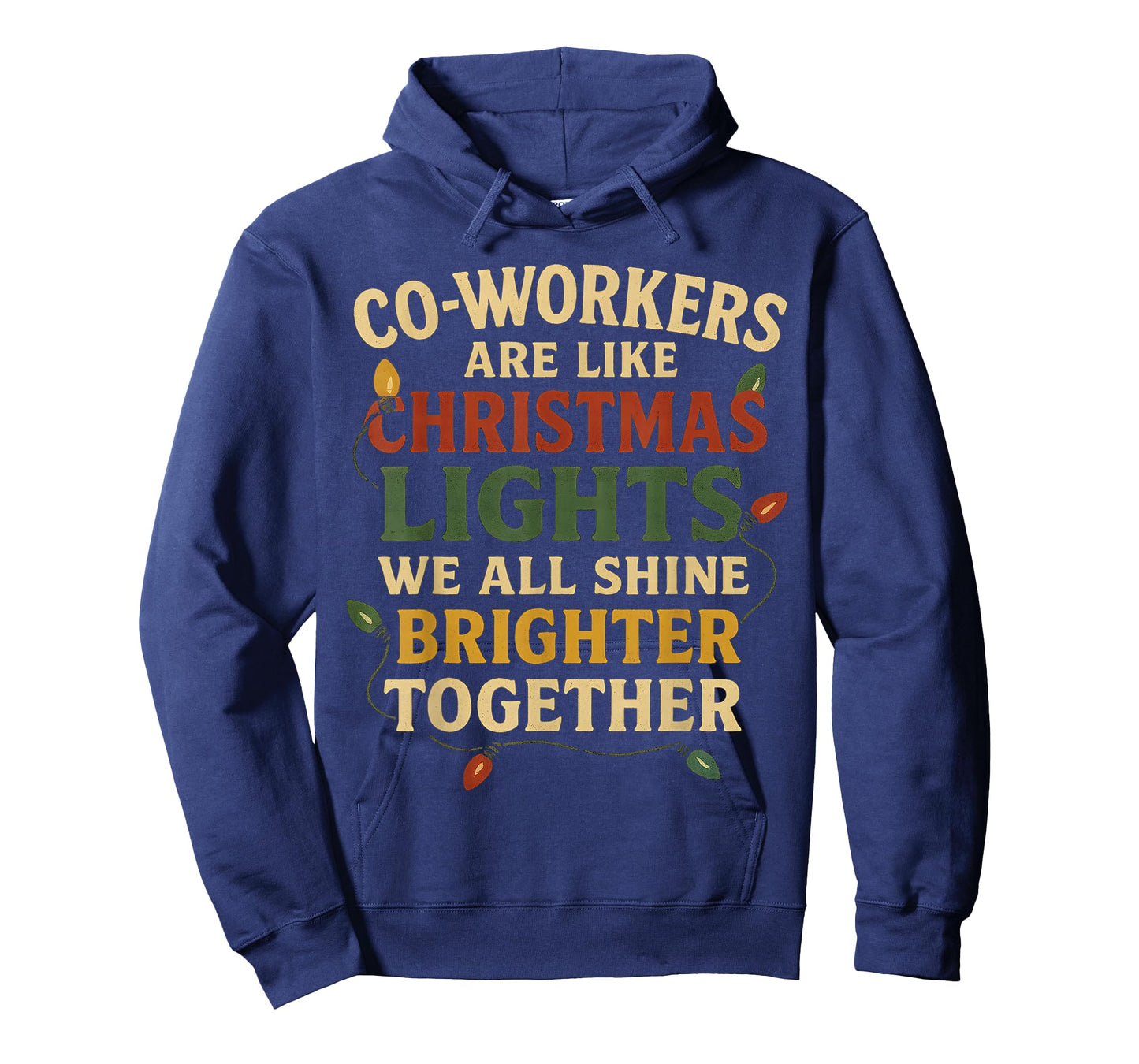 Co-Workers are Like Christmas Lights Funny Holiday Retro T-Shirt