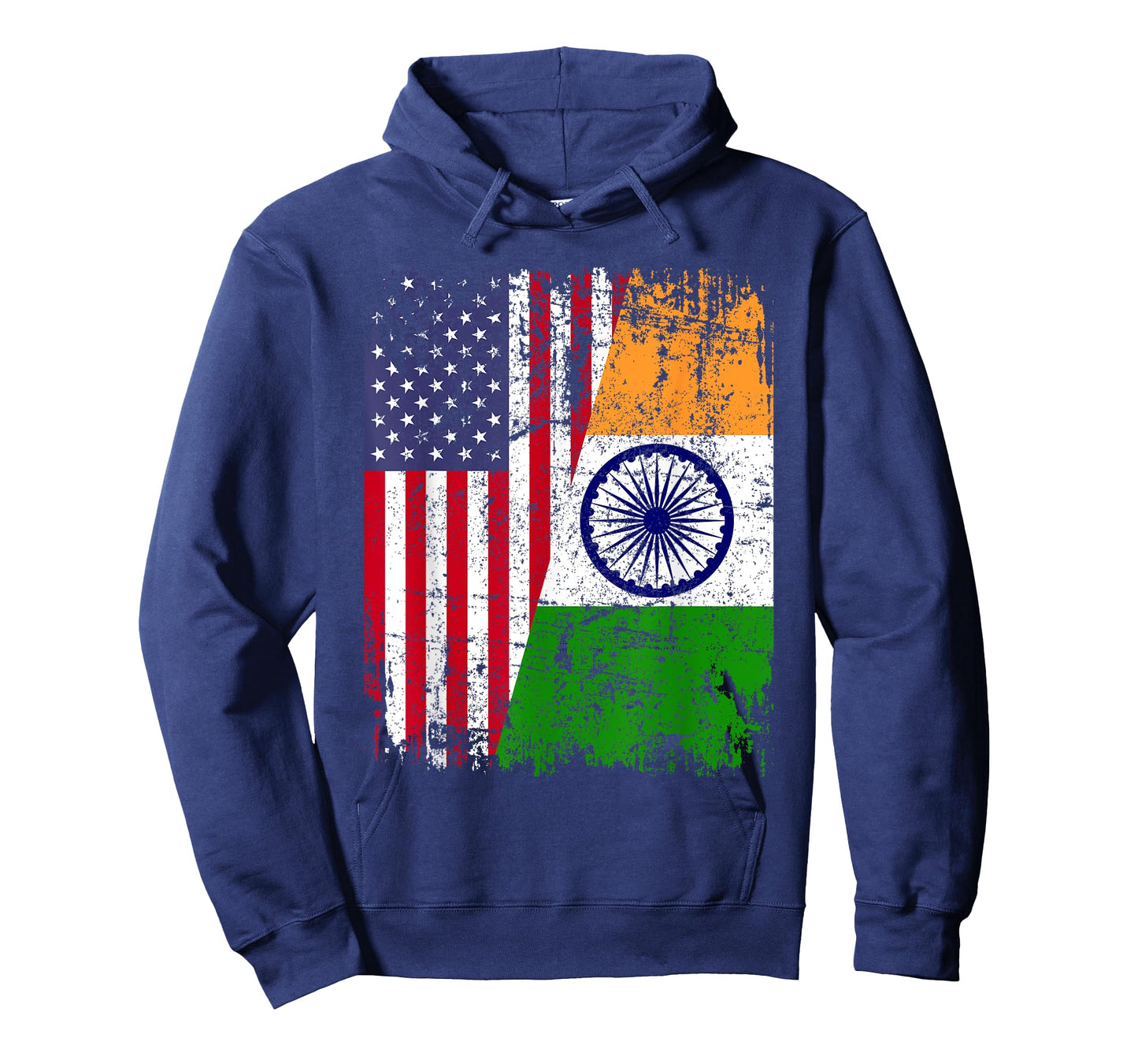 INDIAN ROOTS | Half American Flag | USA INDIA FLAG T-Shirt