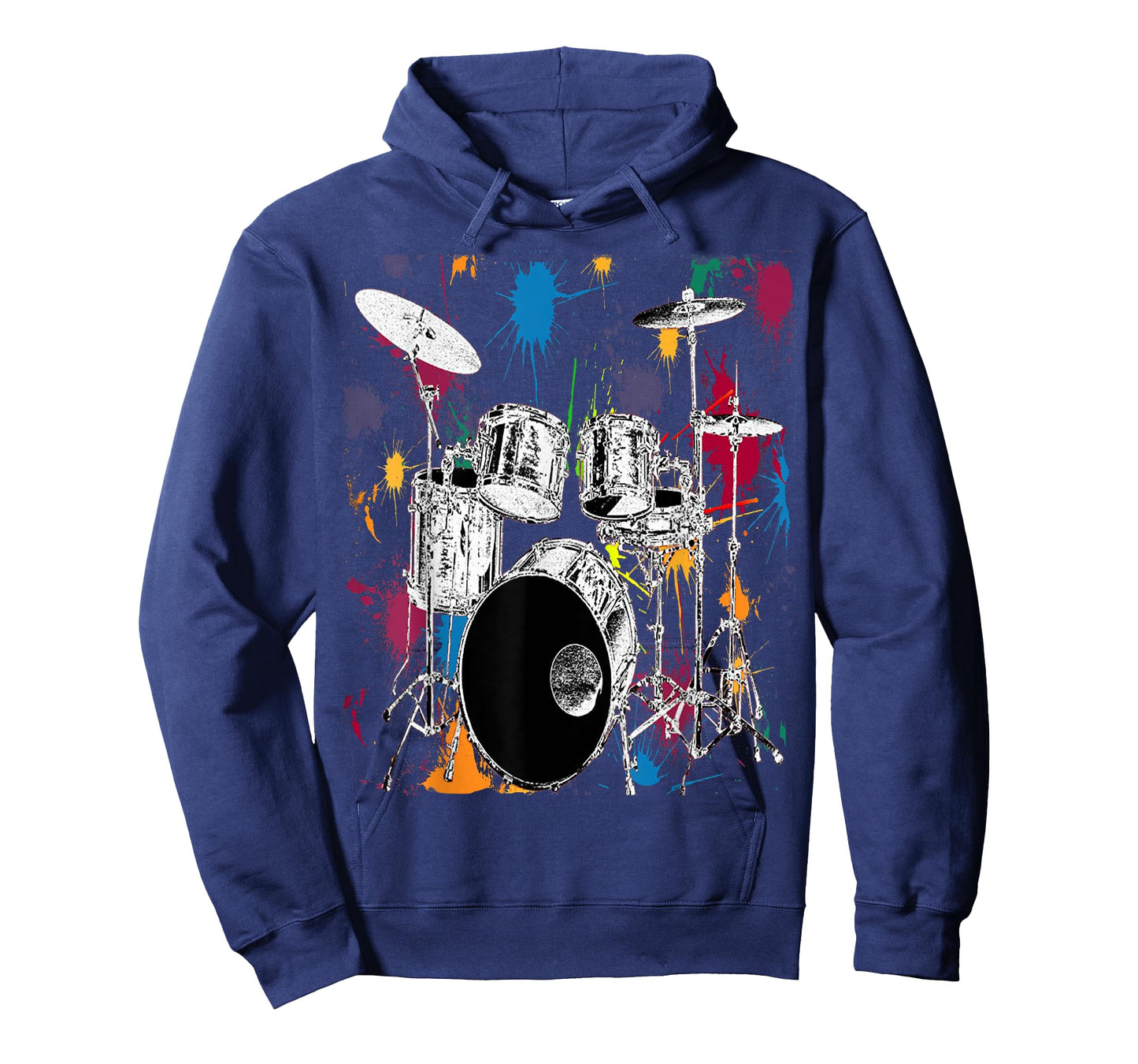 Drummer Silver Drum Set Artistic Design T-Shirt