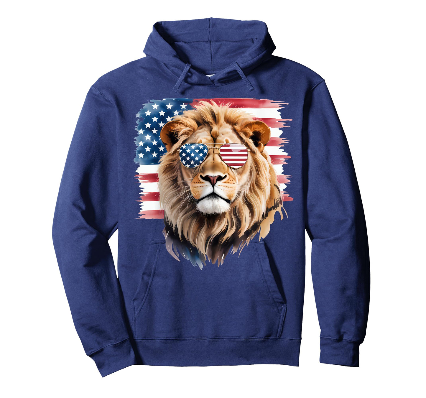 American Flag Lion USA 4th Of July Patriotic Men Women T-Shirt