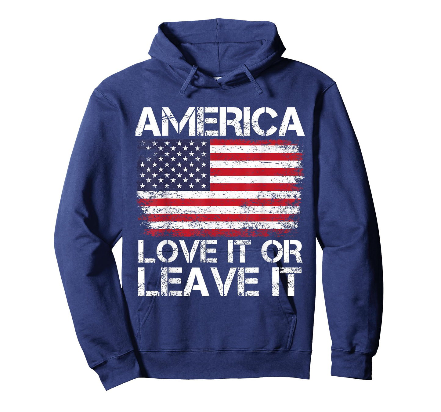 American Flag America Love It Or Leave It' USA Flag T-Shirt