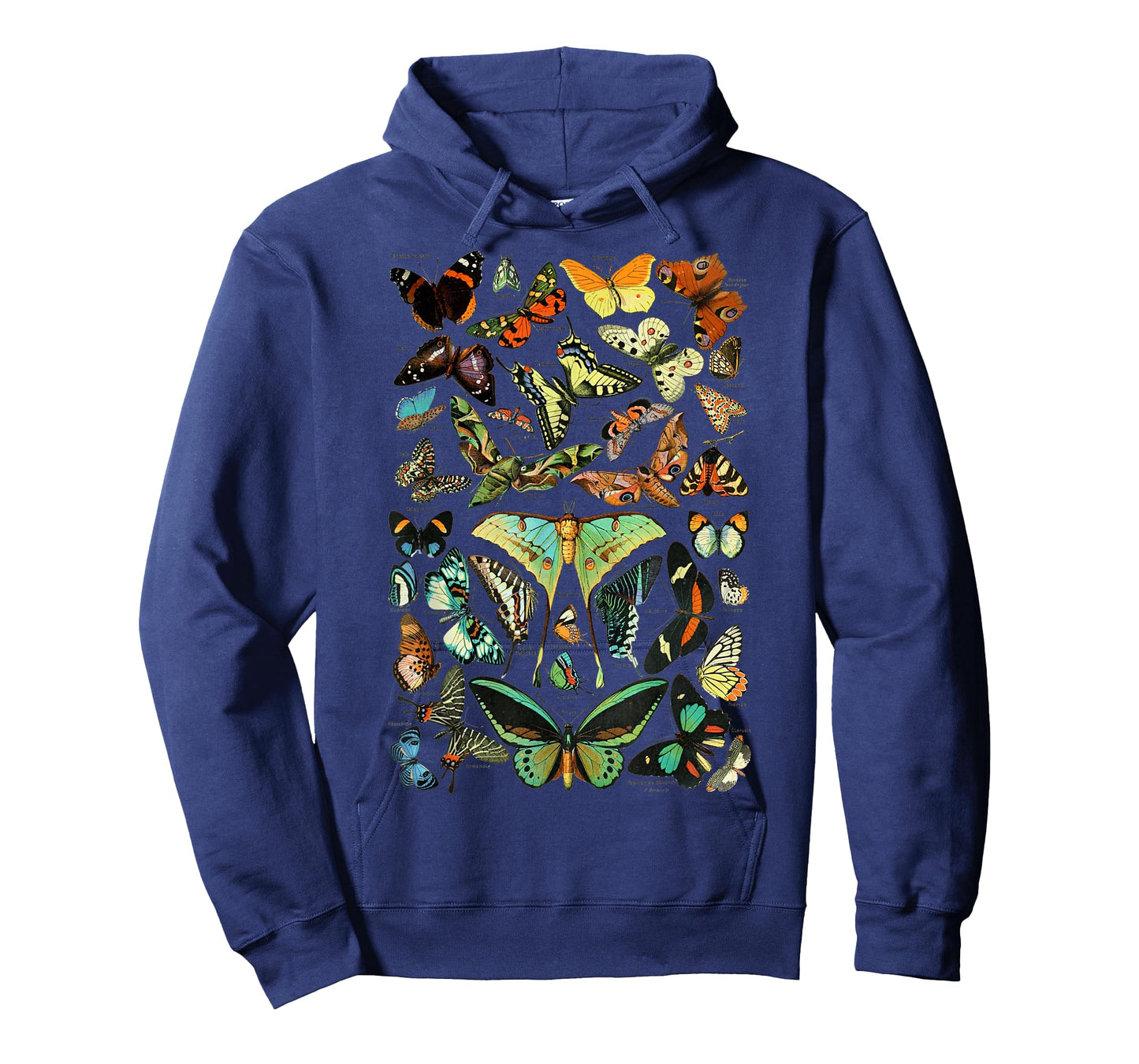 Vintage Botanical Butterfly Species Vintage Butterflies T-Shirt Small