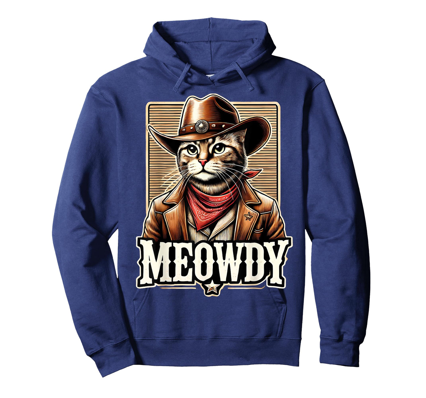 Meowdy Cat Cowboy Cowgirl Meow Howdy Halloween Costume T-Shirt