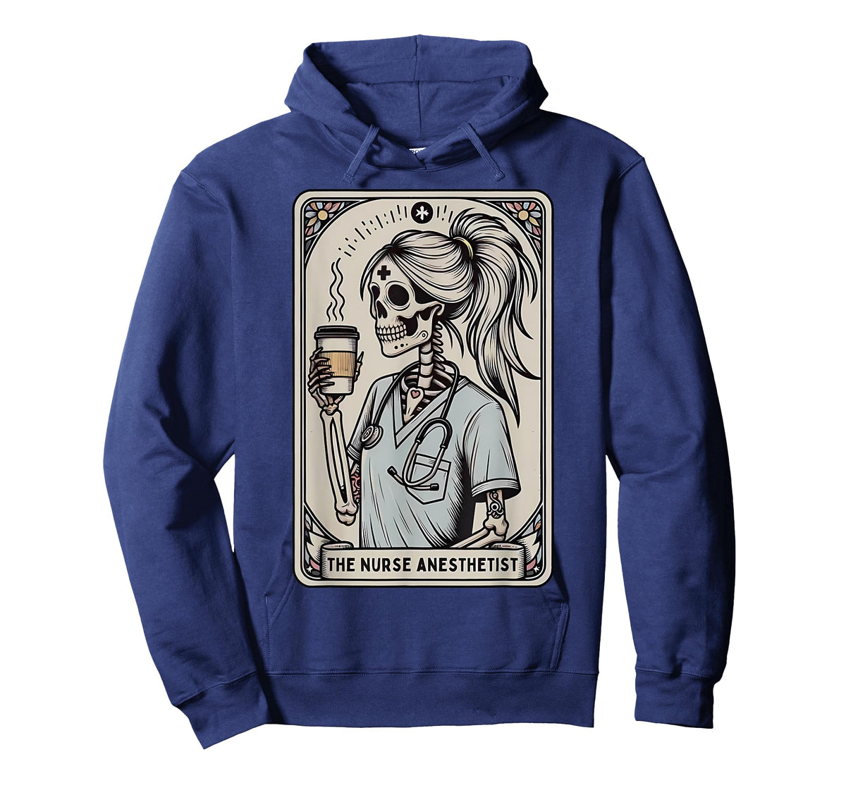 Nurse Anesthetist Skeleton Tarot Card Anesthesiologist CRNA T-Shirt