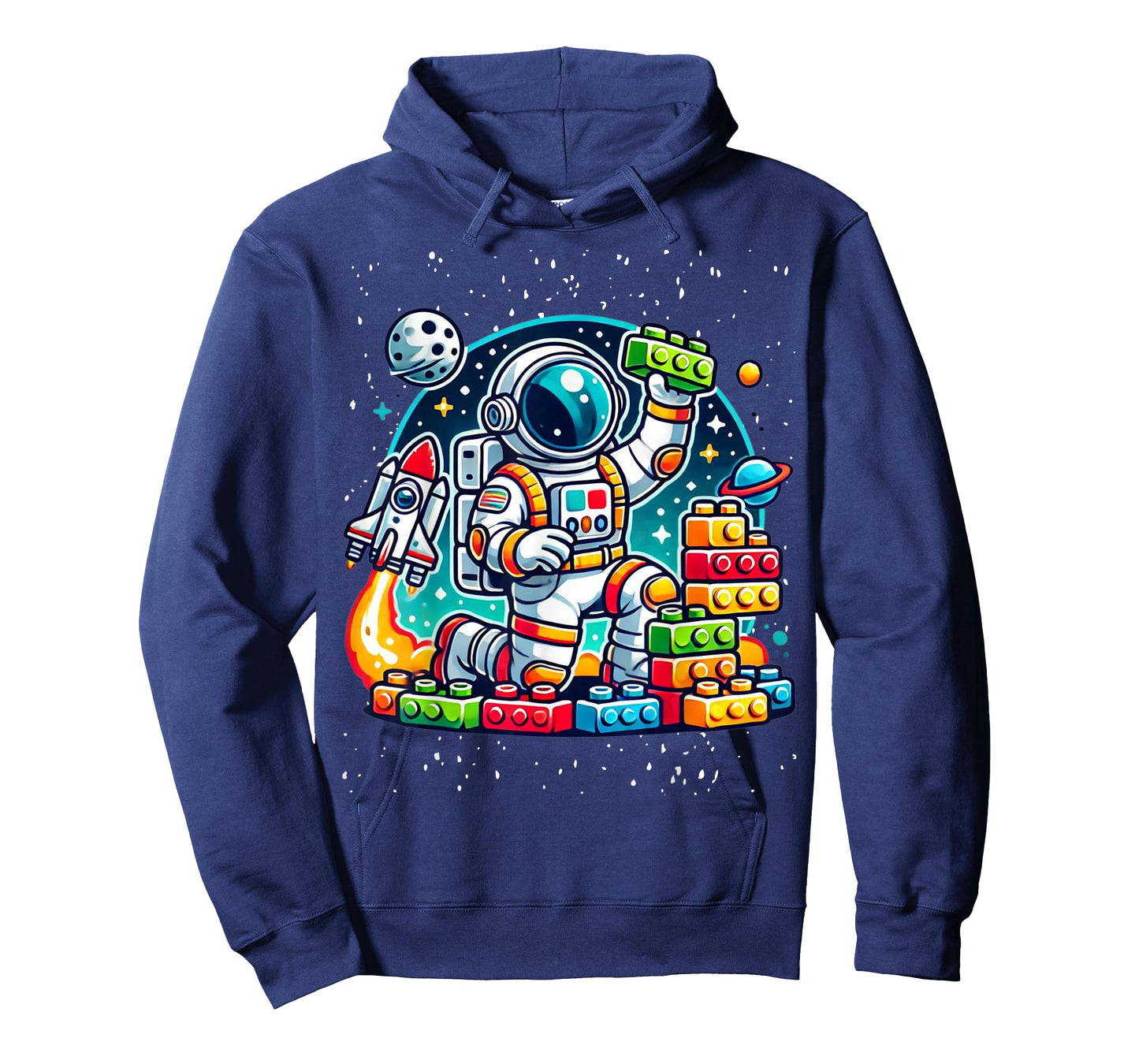 Master Builder Space Astronaut Building Blocks Bricks Boys T-Shirt