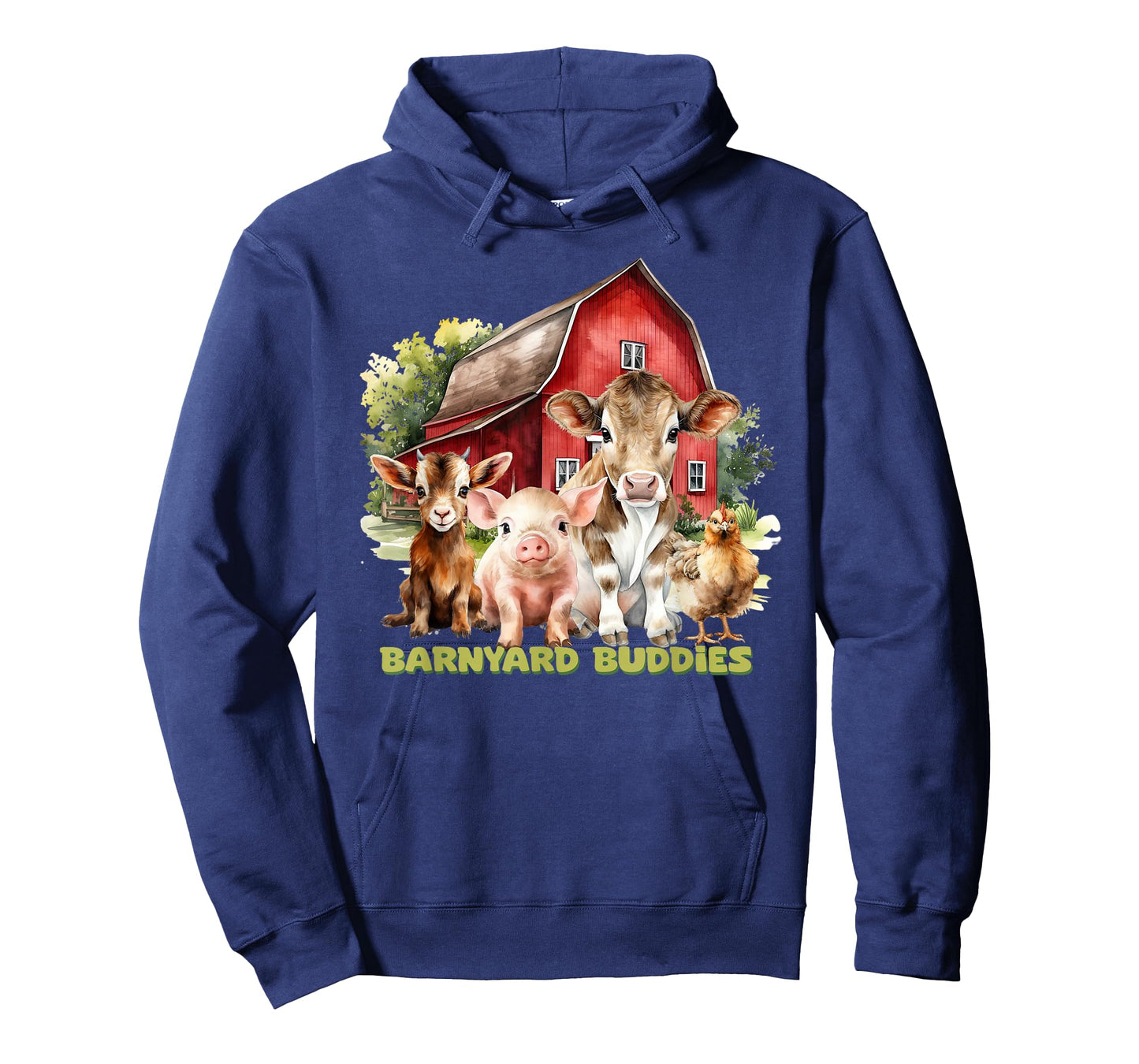 Barnyard Buddies Cute Cow Goat Pig Hen On The Farm Barnyard T-Shirt