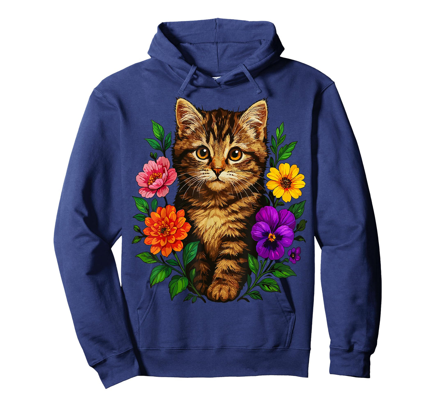 Cat Flower Cute Floral Kitten T-Shirt