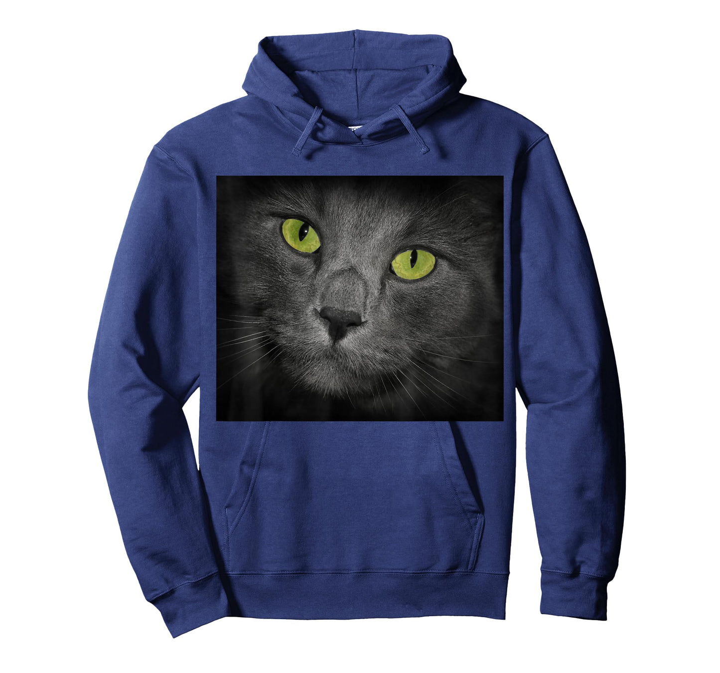 Cat with Green Eyes Gray Fur T-Shirt