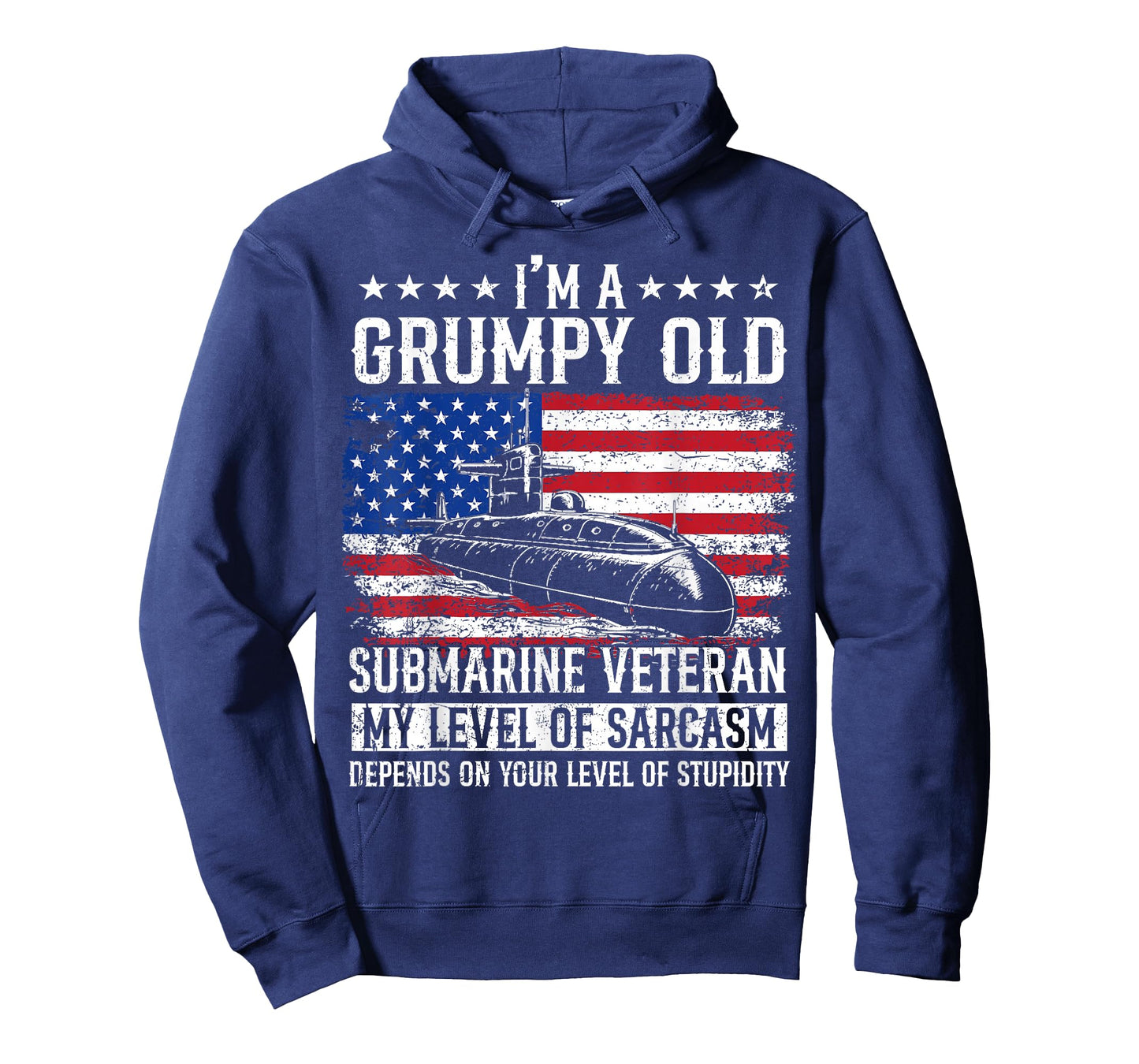 I'm A Grumpy Old Submarine Veteran Flag USA Submariner T-Shirt