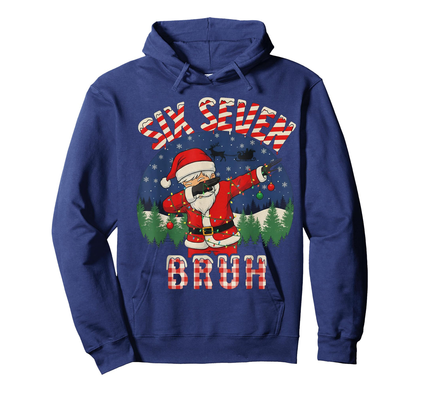 Funny Six Seven Bruh Dabbing 67 Christmas Holiday Women Kids T-Shirt