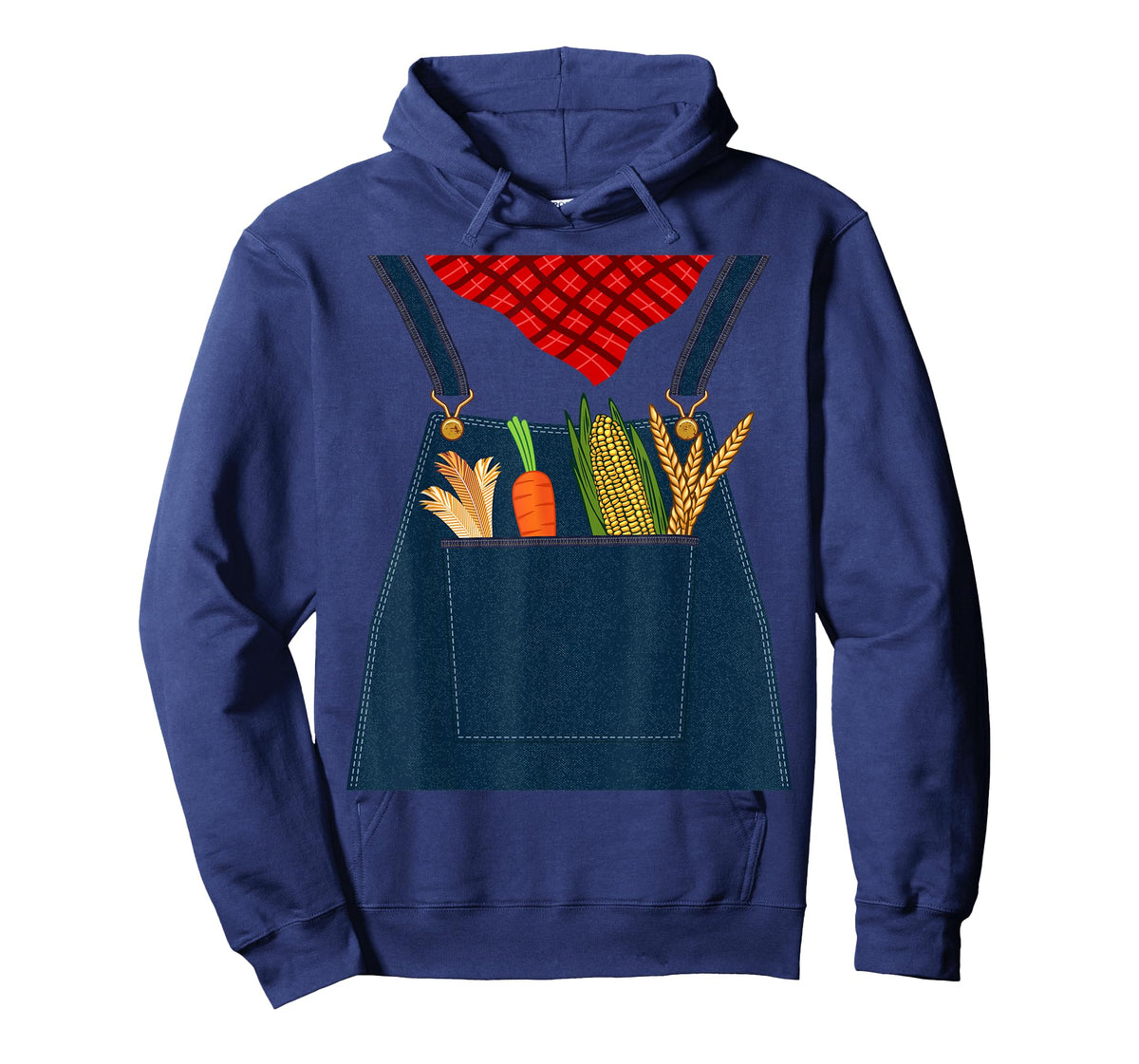 Easy Halloween Outfit For Men Women Kids Farmer Costume T-Shirt