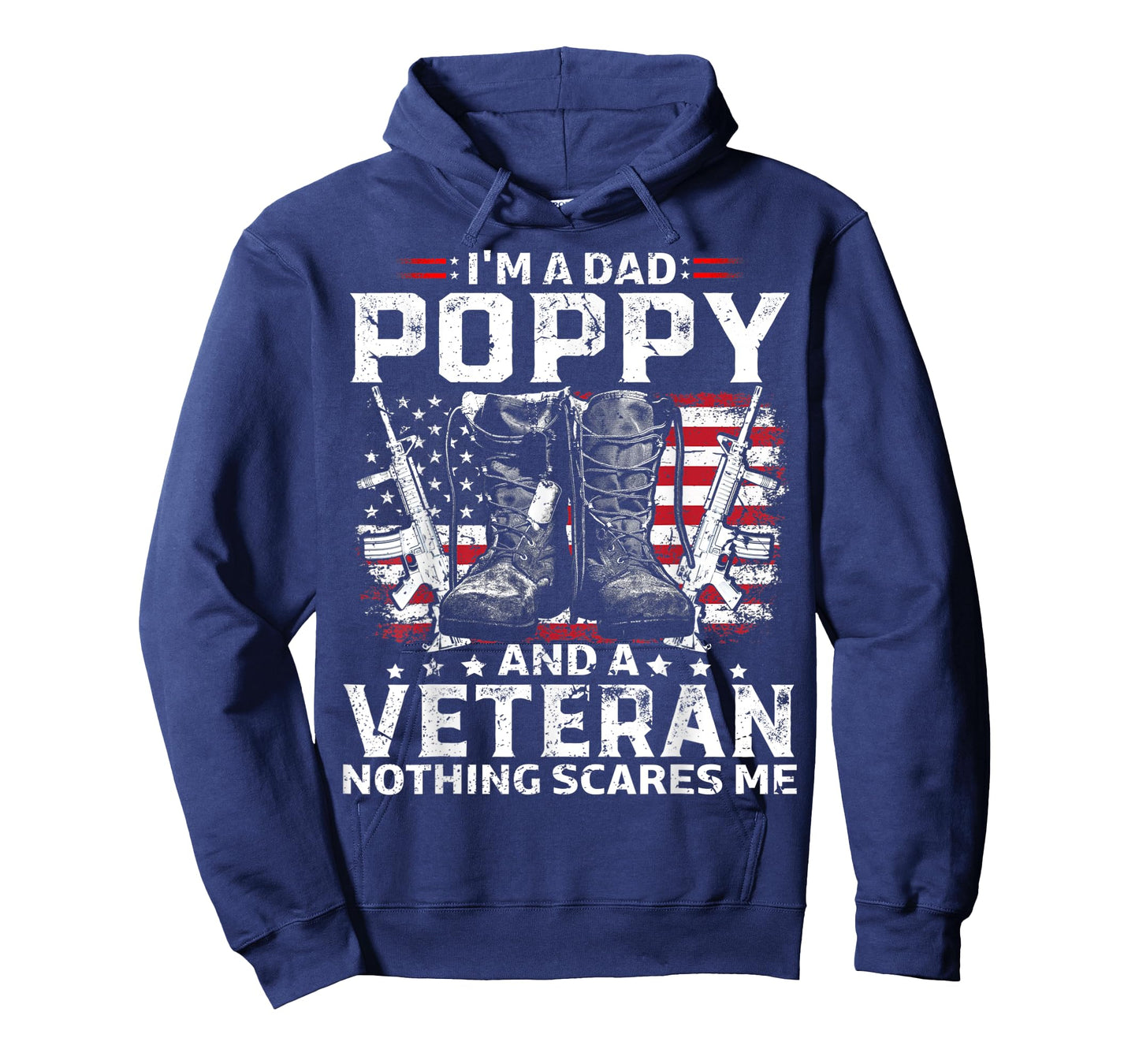 Mens I'm A Dad Poppy T-Shirt Veteran Father's Day T-Shirt
