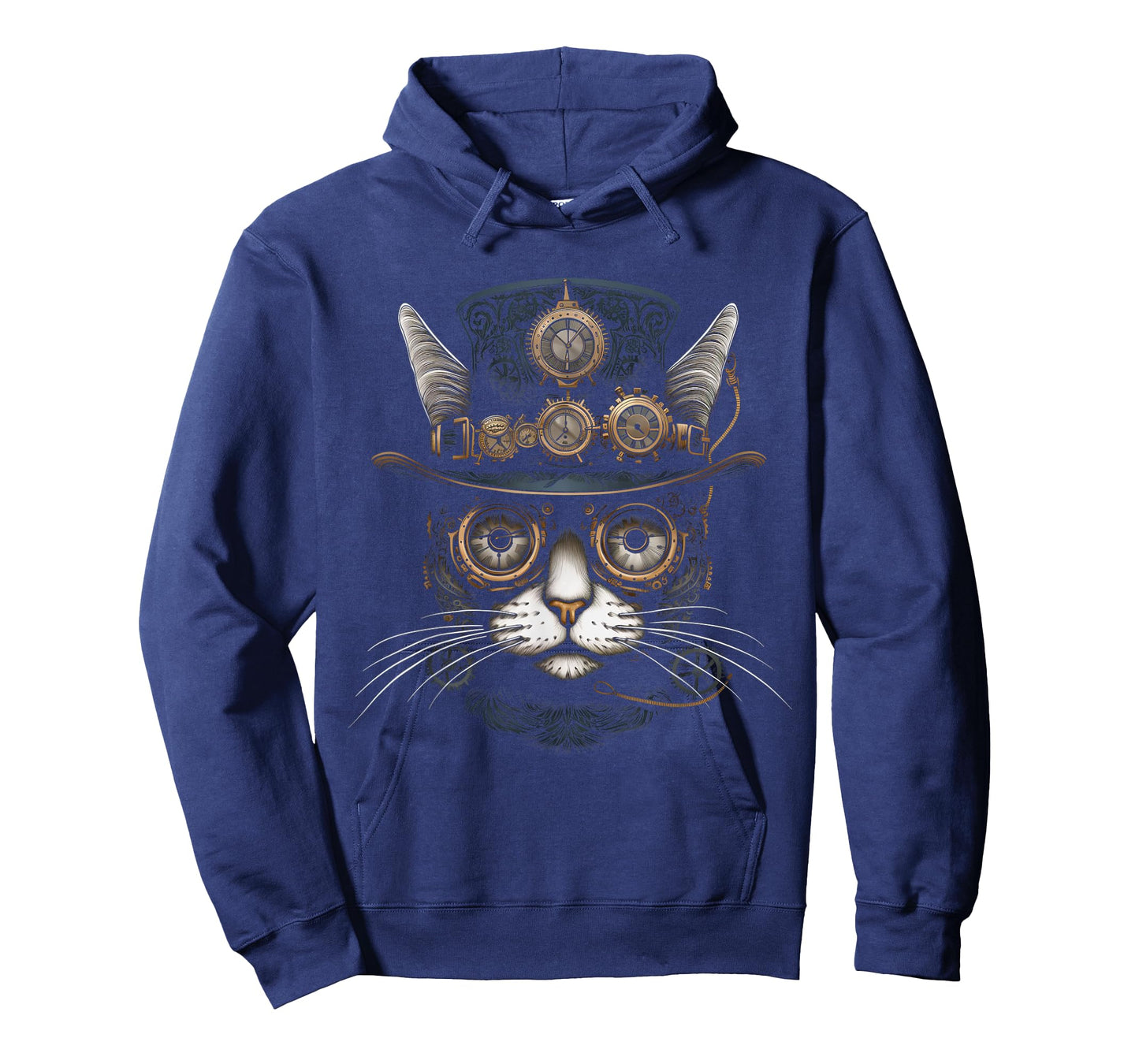 Steampunk Cat Artwork Vintage Steam Punk Cat Lover T-Shirt for Men Women Kids