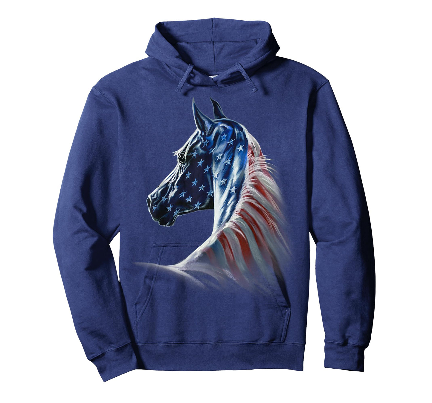 America Horses - Patriotic Horse American Flag Vintage T-Shirt