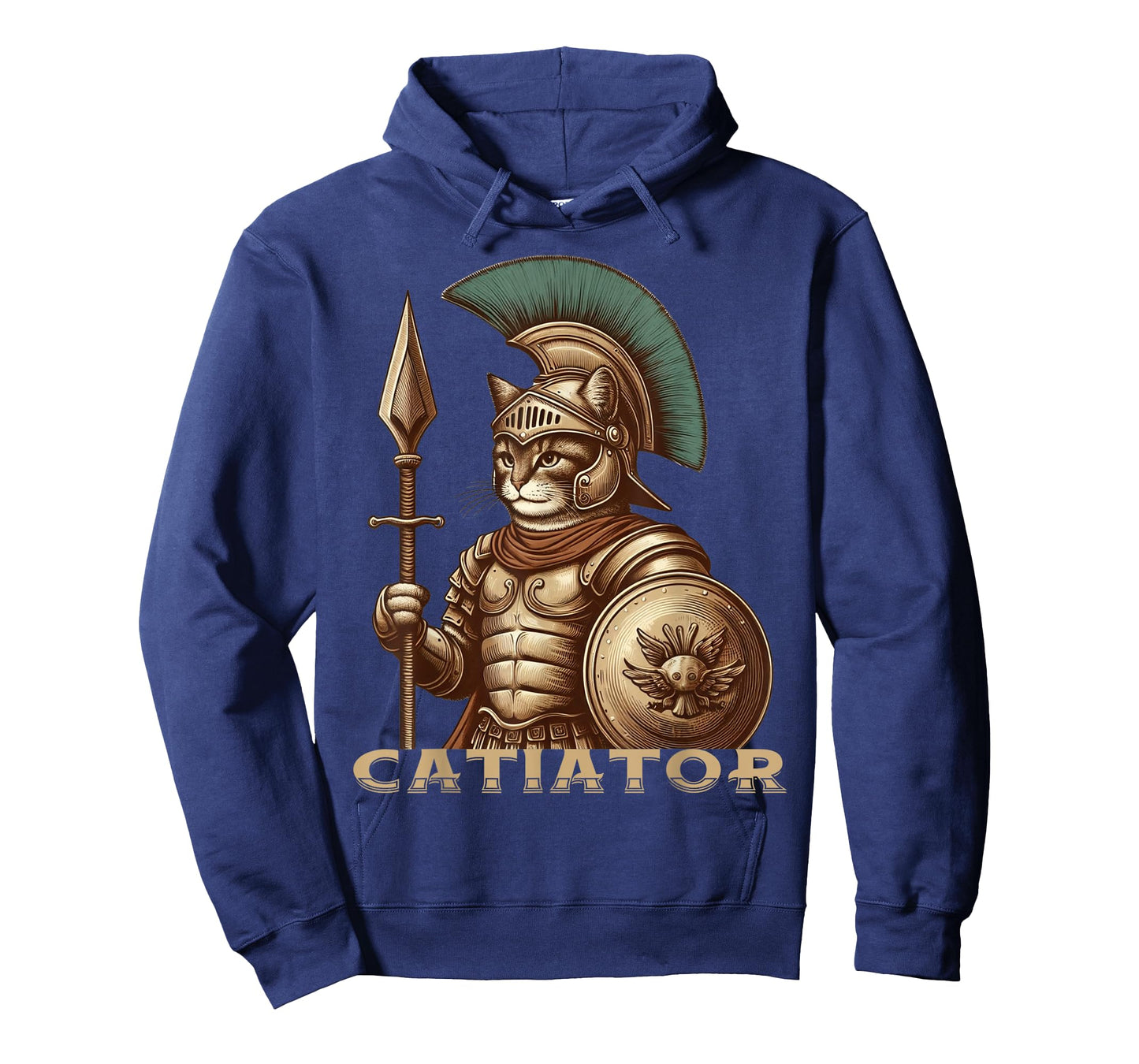 Cat Warrior Gladiator Cat Lovers Funny Cats Graphic Tee T-Shirt