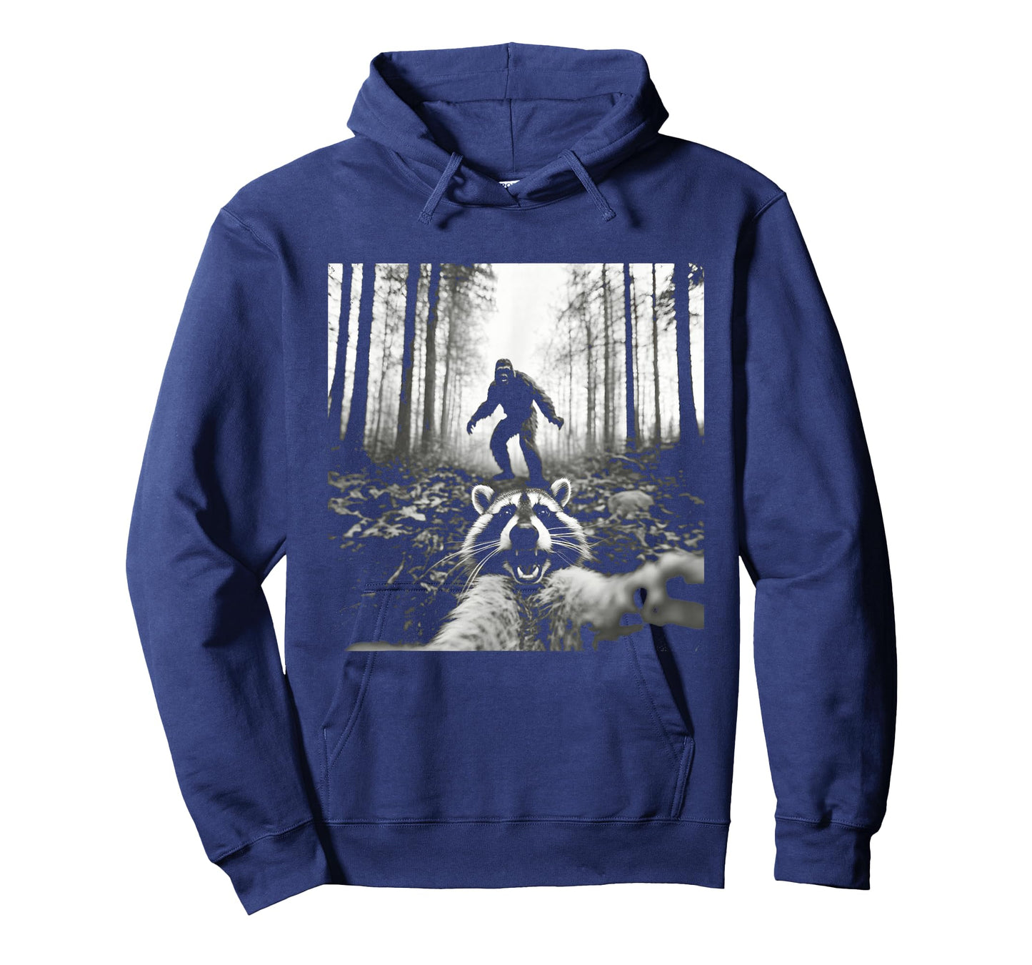 Funny Raccoon Selfie with Sasquatch Bigfoot T-Shirt