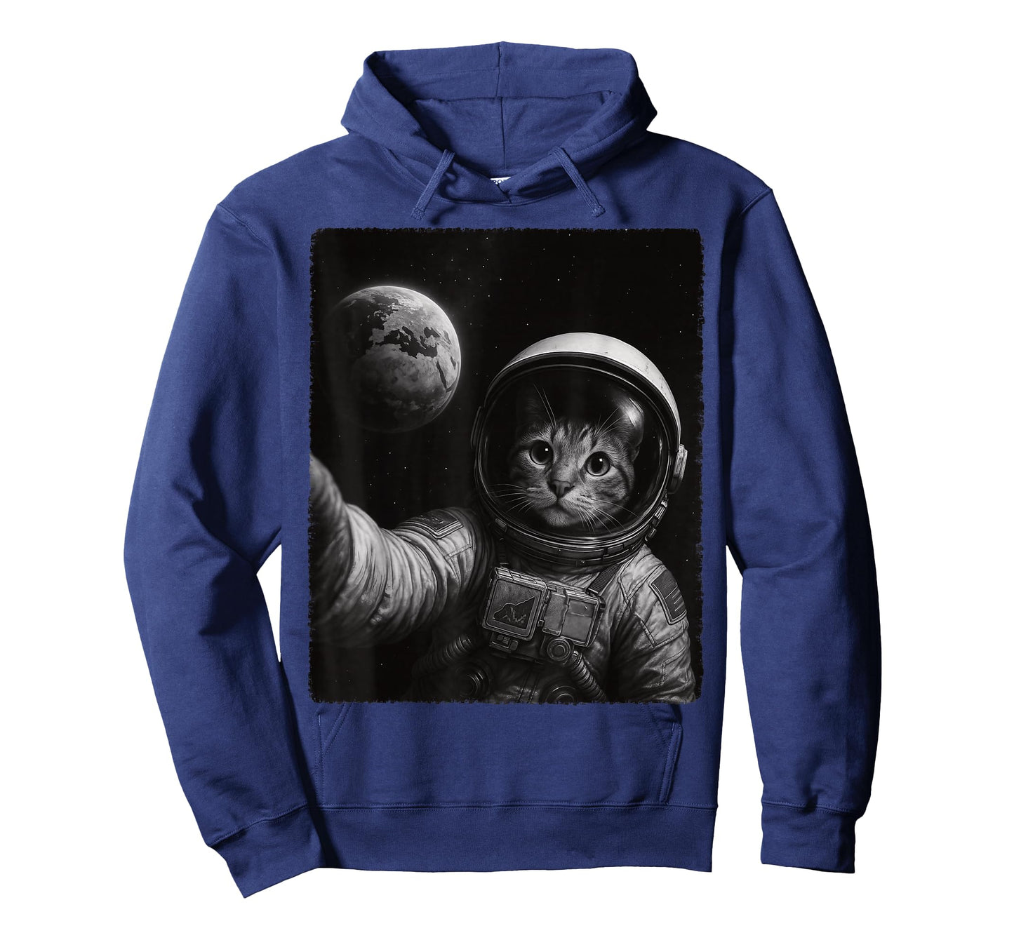 Funny Cat Selfie In Space Suit Cat Earth Selfie Cat Lovers T-Shirt