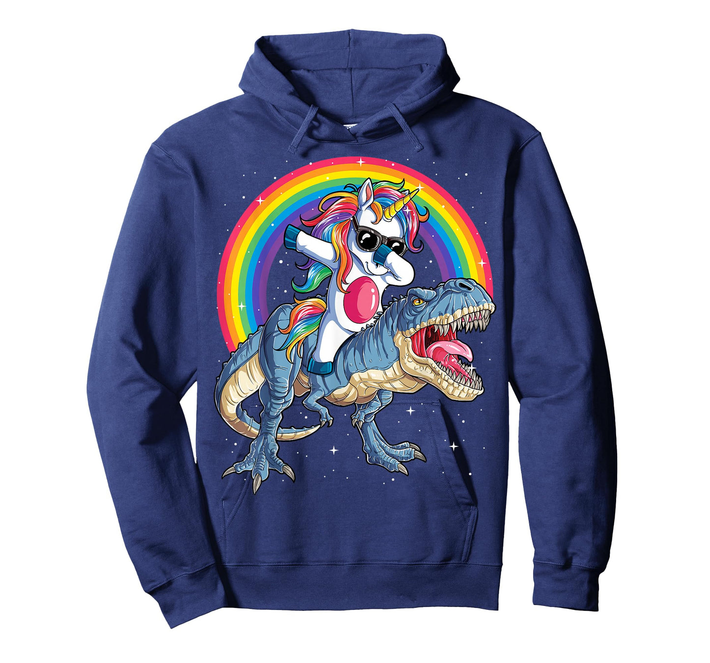 Dabbing Unicorn Dinosaur T-rex Boys Girls Rainbow Galaxy T-Shirt