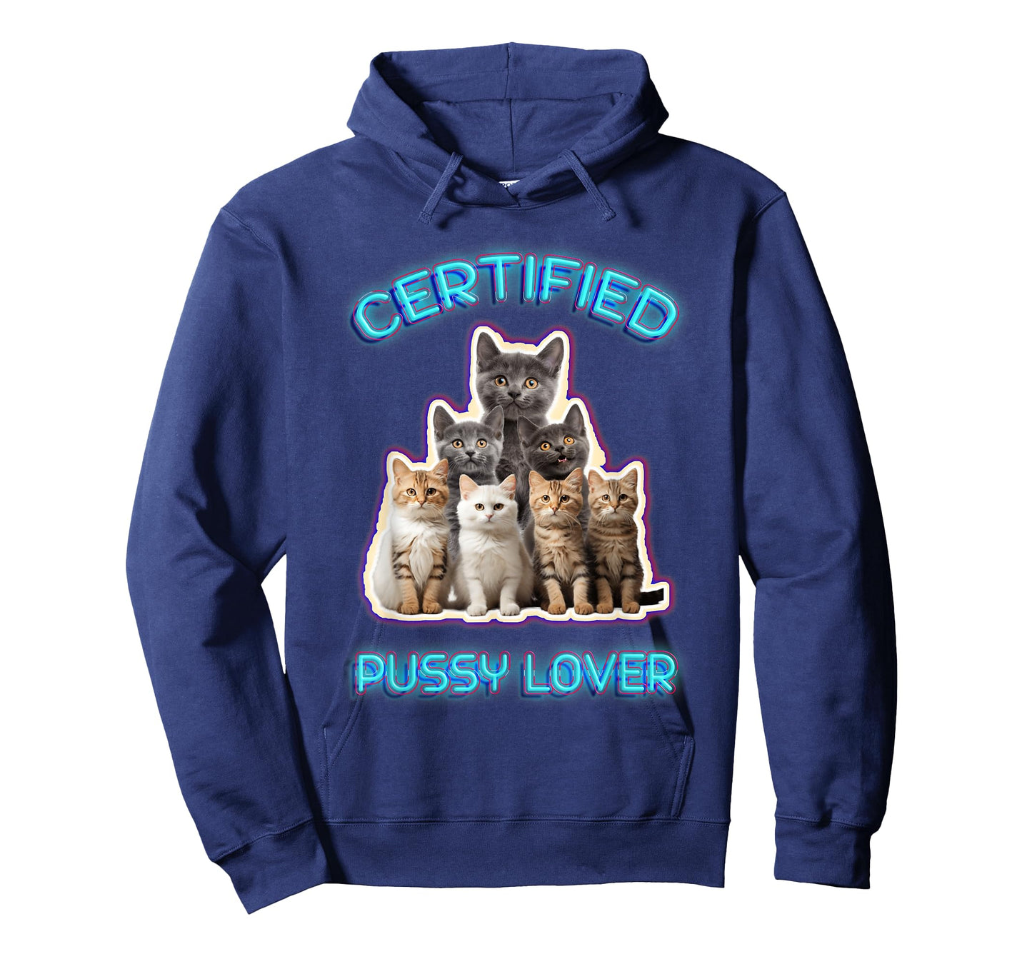 Certified-Pussy Lover Inappropriate Embarrassing Cat Lover T-Shirt