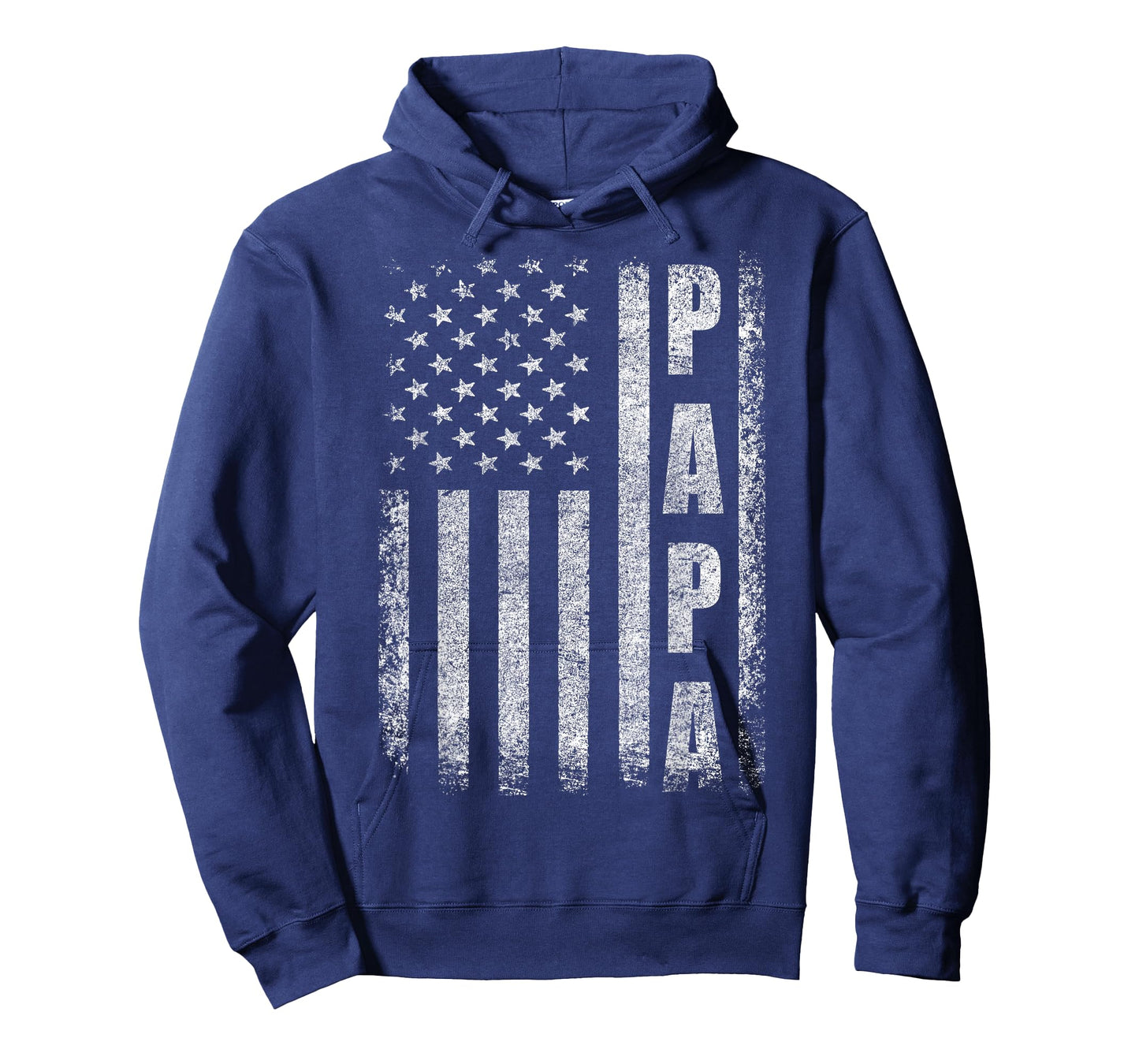 Proud Papa Funny Fathers Day 2025 Gifts Dad America USA Flag T-Shirt