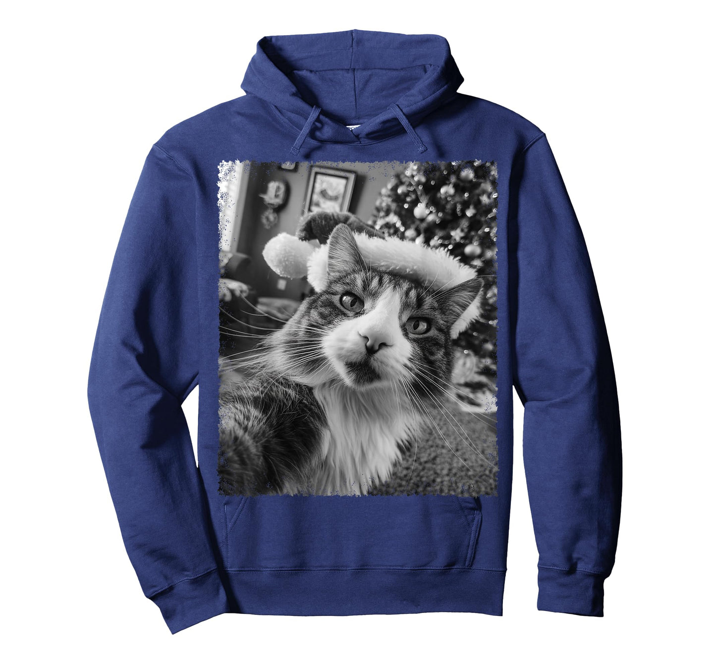 Funny Cat Selfie Christmas Tree T-Shirt