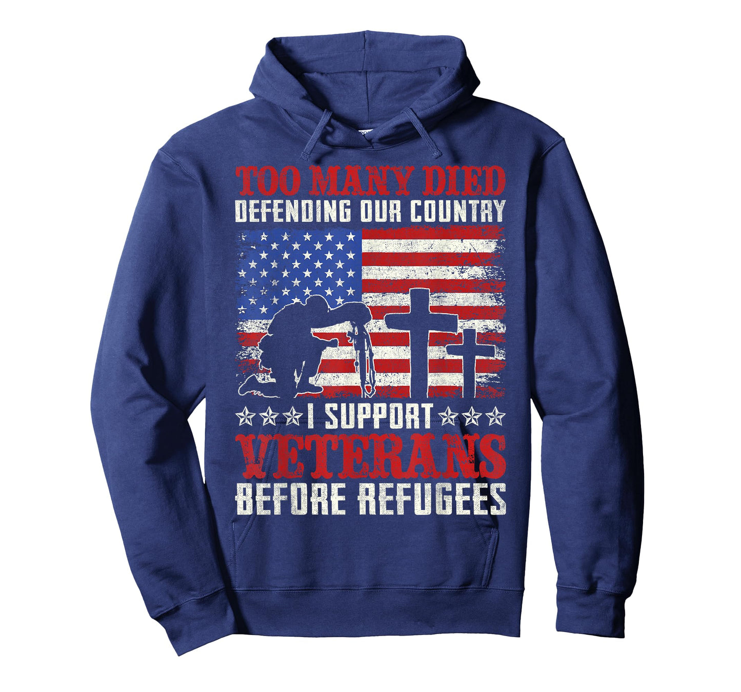 Too Many Died Defending Our Country I Support Veterans T-Shirt