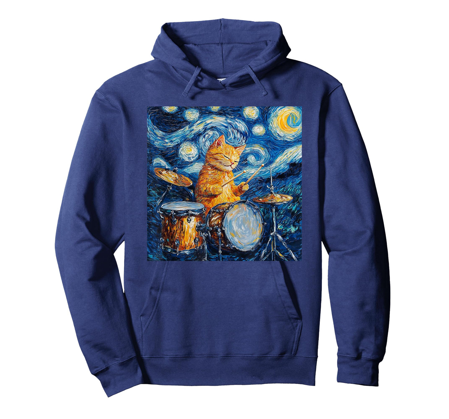 Funny Drums Cat Drummer Shirt Men Womens Kids T-Shirt