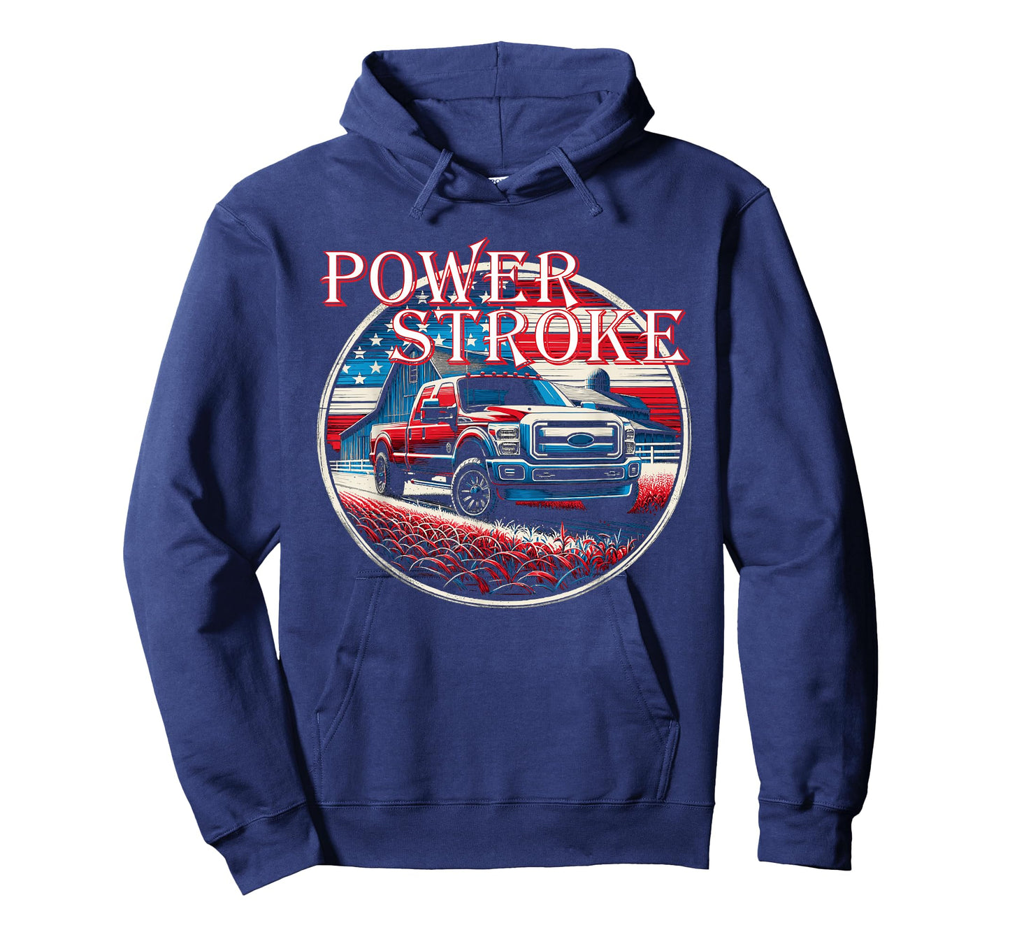 Powerstroke Diesel Truck USA Flag OBS Truck Diesel truck T-Shirt
