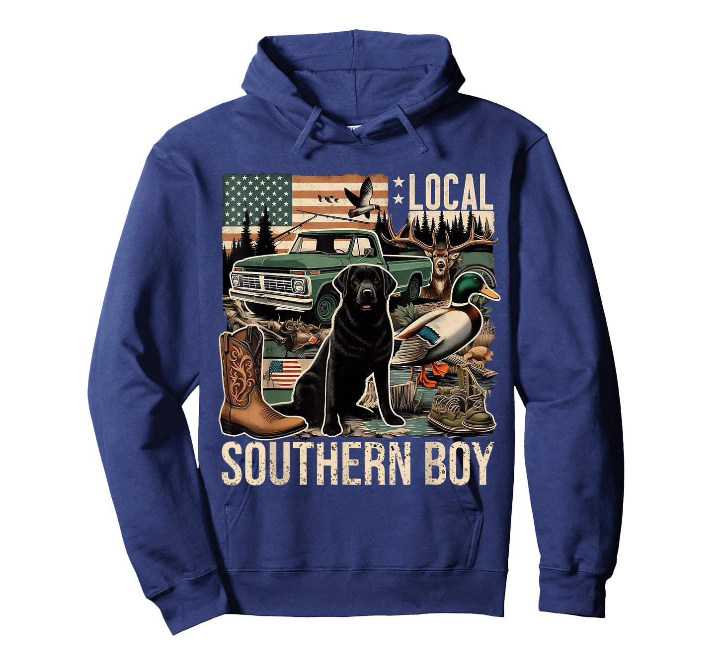 Local Southern Boy Retro Country Vintage Artwork T-Shirt