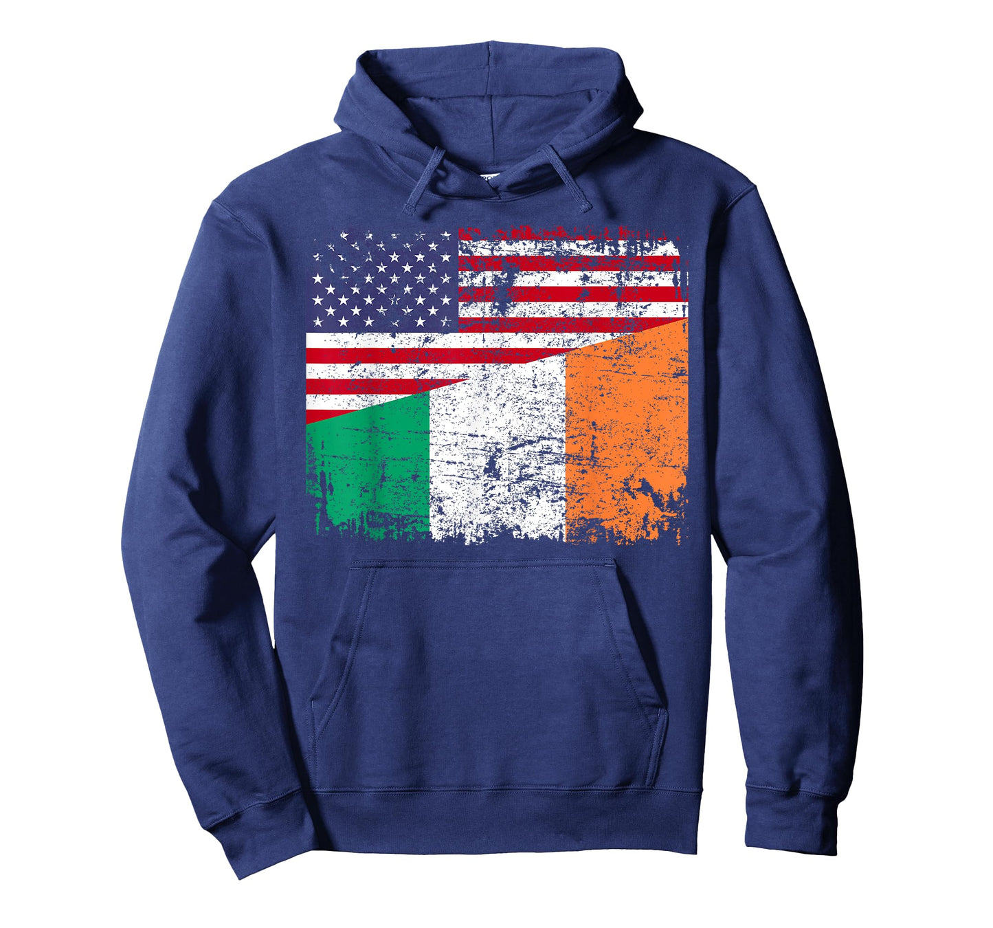 IRISH ROOTS | Half American Flag | IRELAND T-Shirt for Women Kids Men