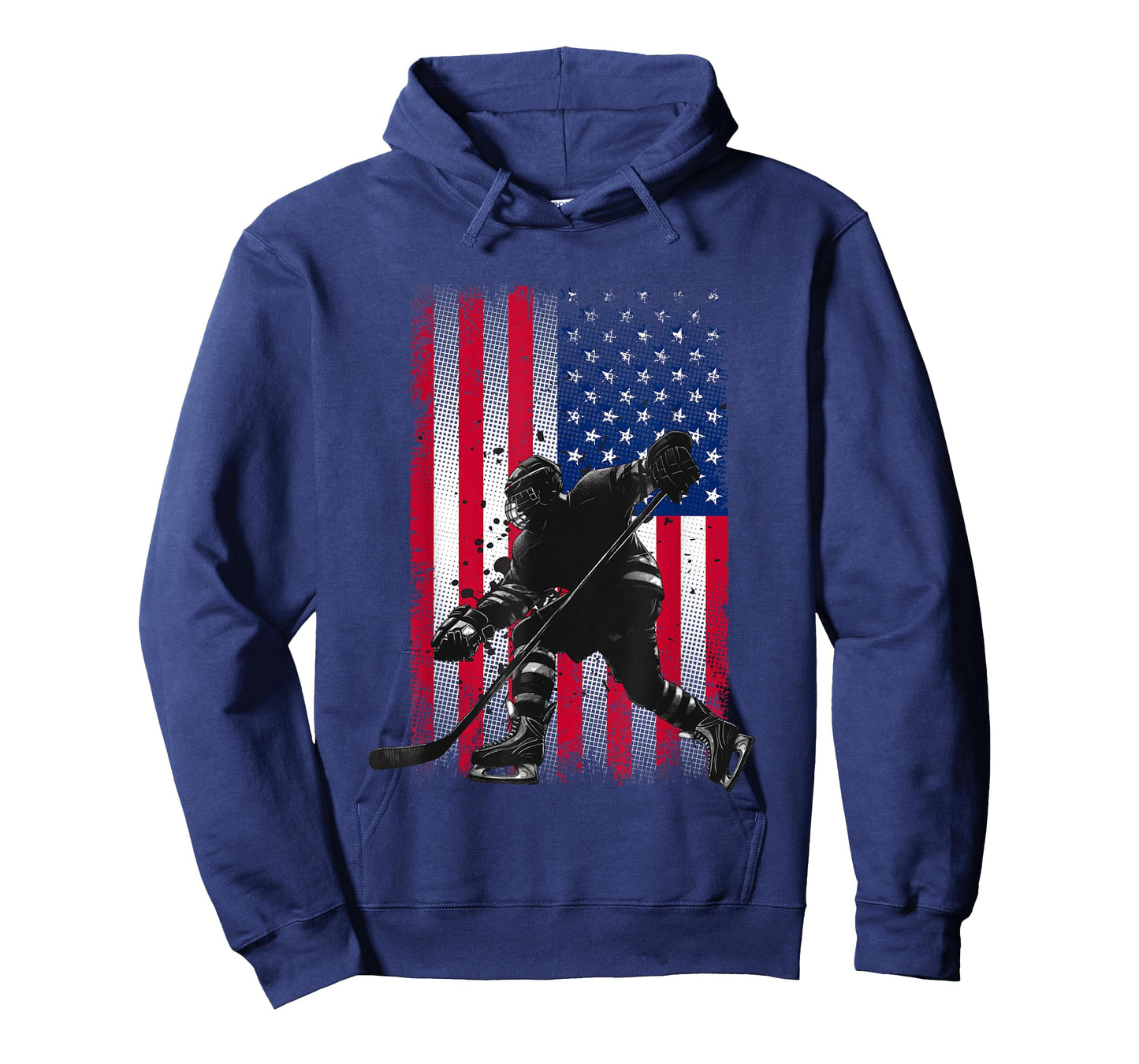 American Flag Hockey Women Kids Men T-Shirt