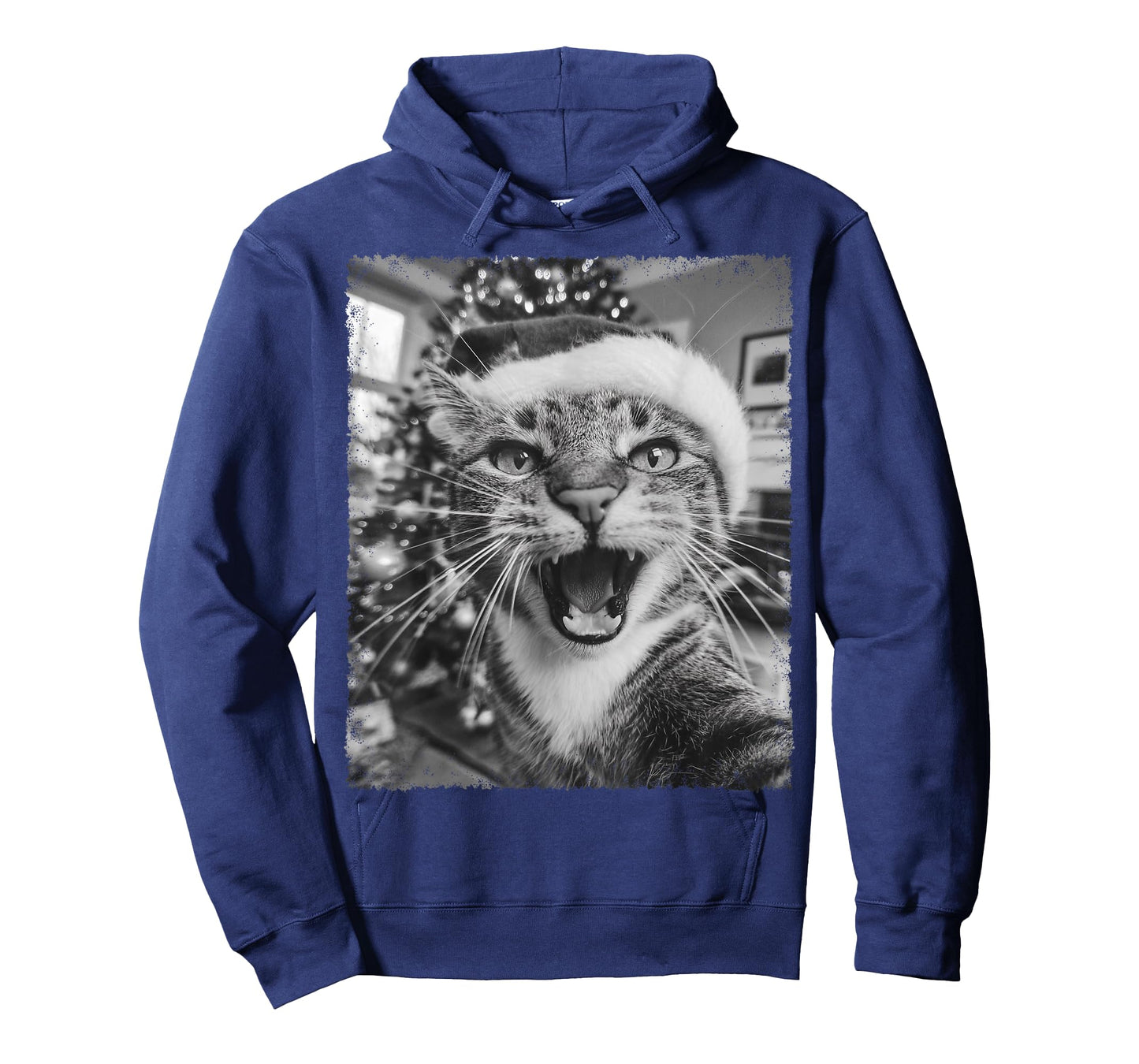Funny Christmas Cat Selfie T-Shirt