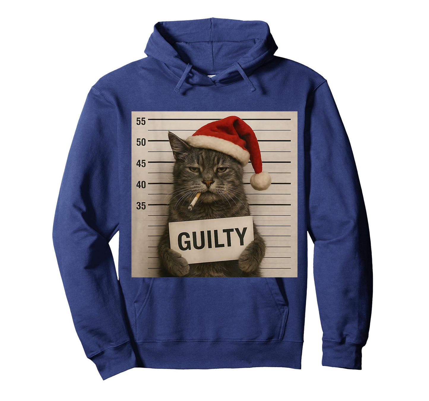Cat Smoking Cigarette Christmas Funny Meme Cat T-Shirt
