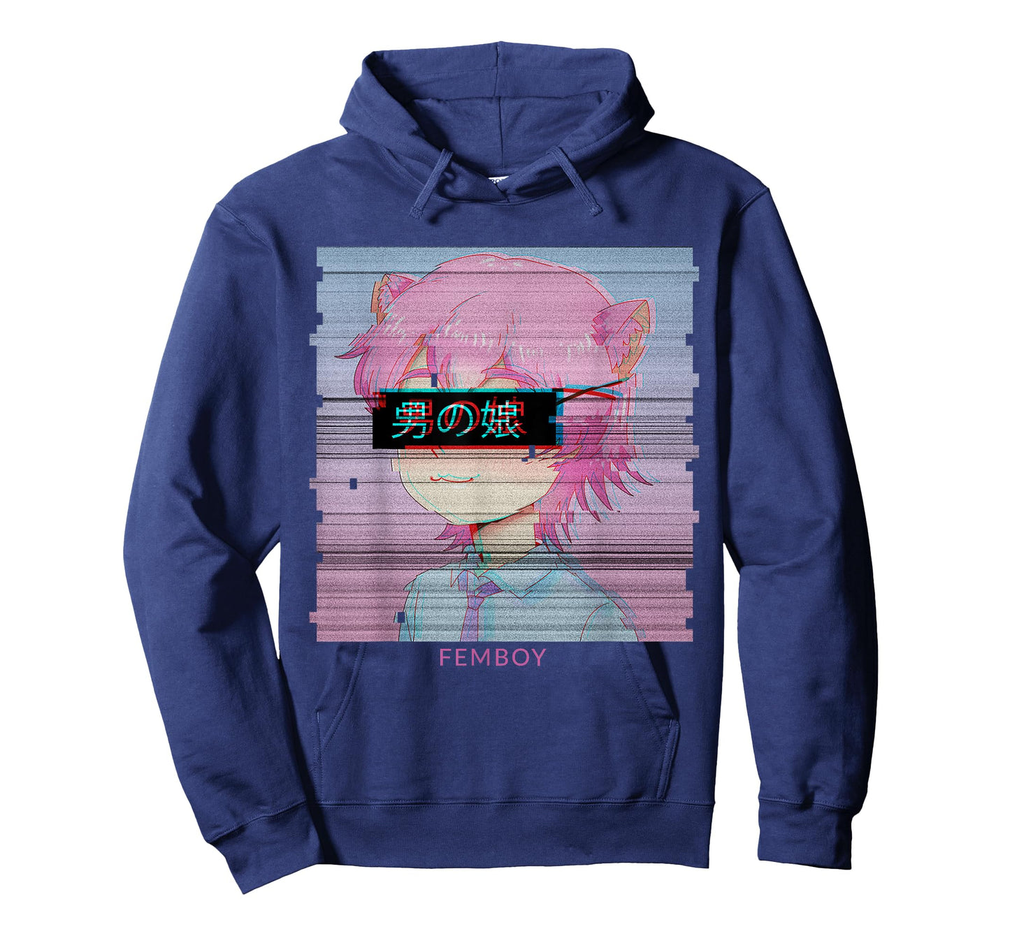 Femboy Anime Neko Cat Boy Aesthetic Vaporwave Japanese T-Shirt
