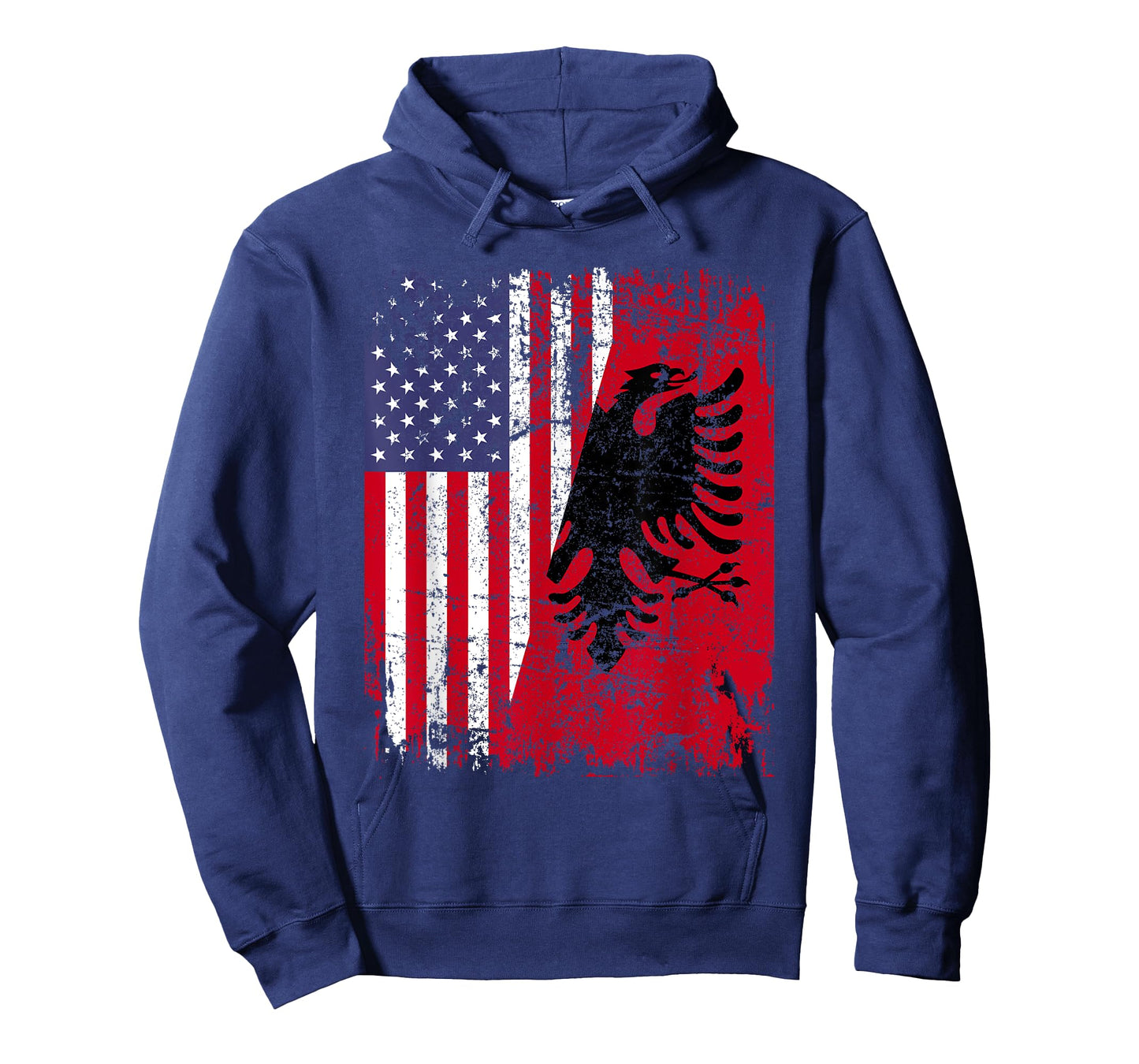 ALBANIAN ROOTS | Red Eagle | ALBANIA American Flag T-Shirt