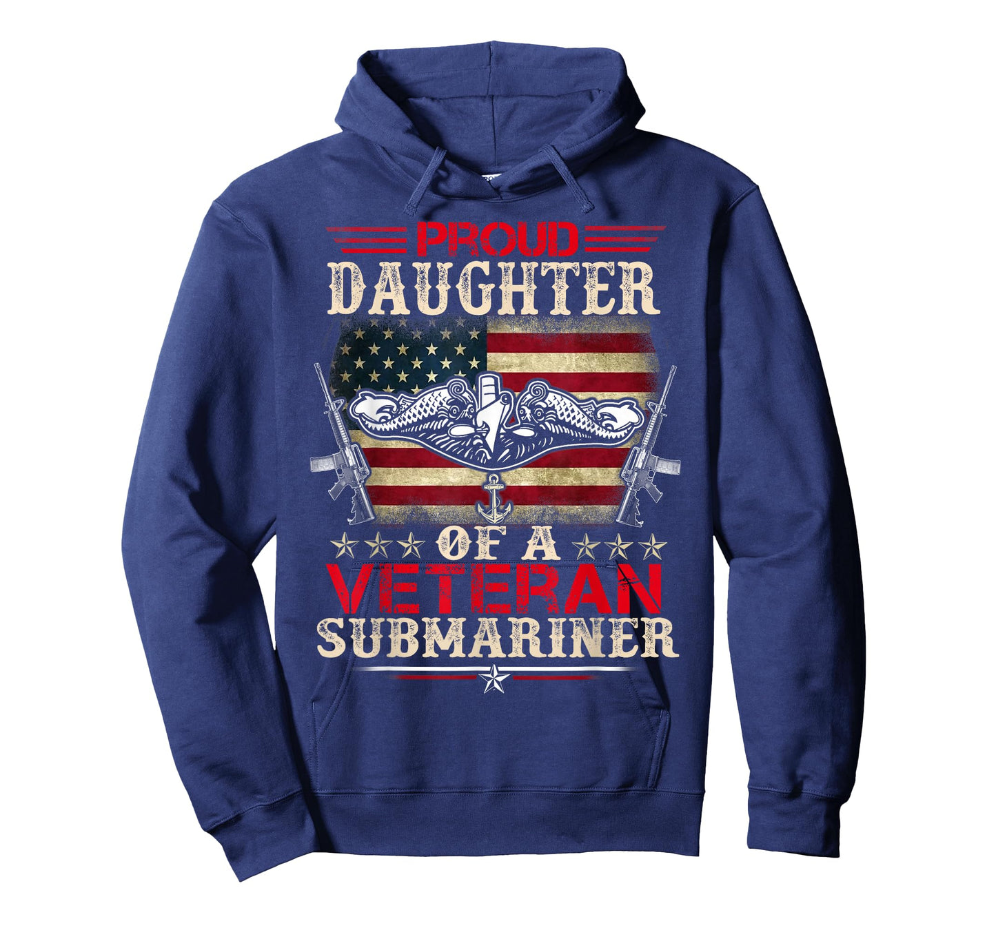 Proud Daughter Of A Veteran Submarine US Flag Patrioitc T-Shirt